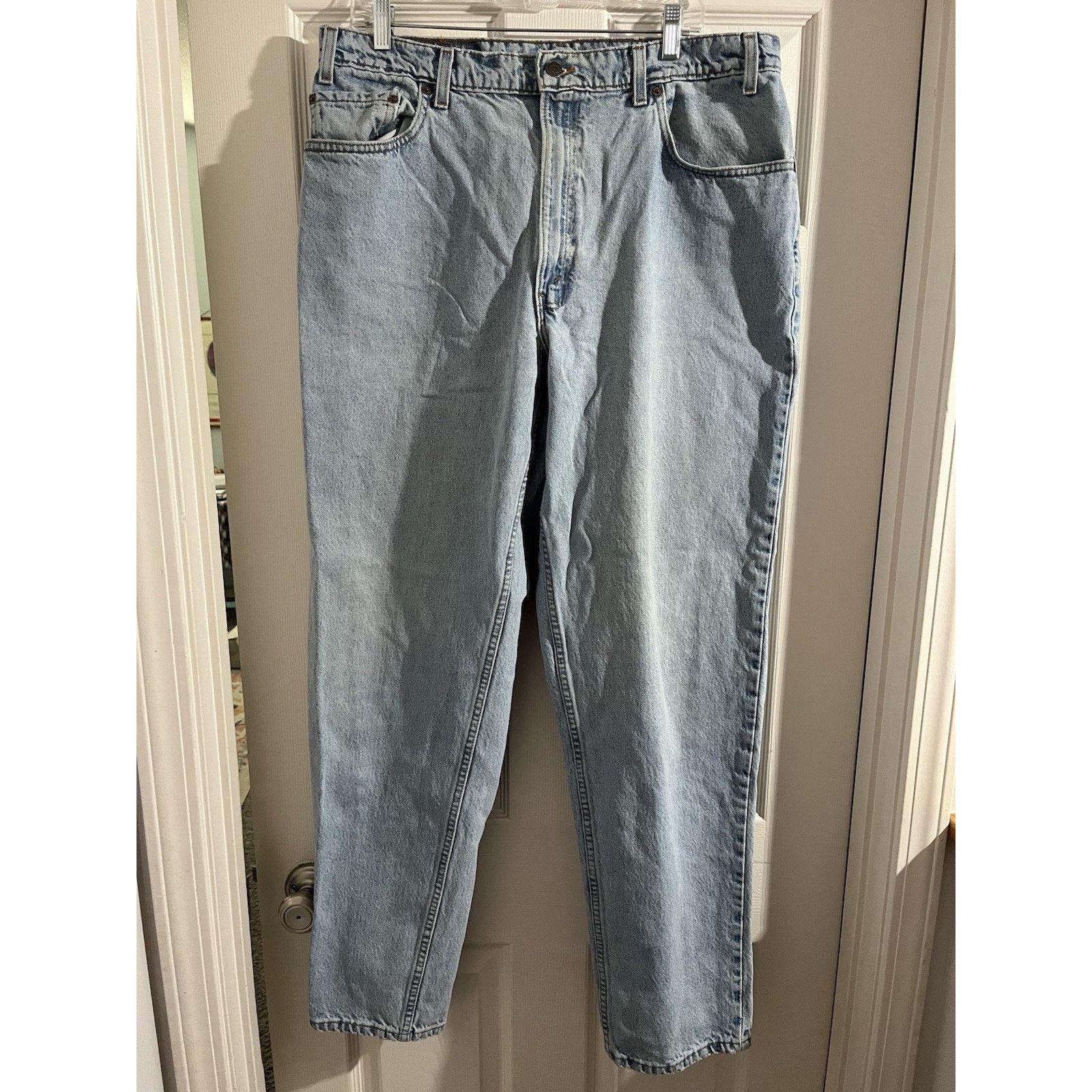 Levi's Vtg Levis 560 90’s Loose Tapered Leg Black Bat Wing Sz 38x34 Size US 38 / EU 54 - 1 Thumbnail