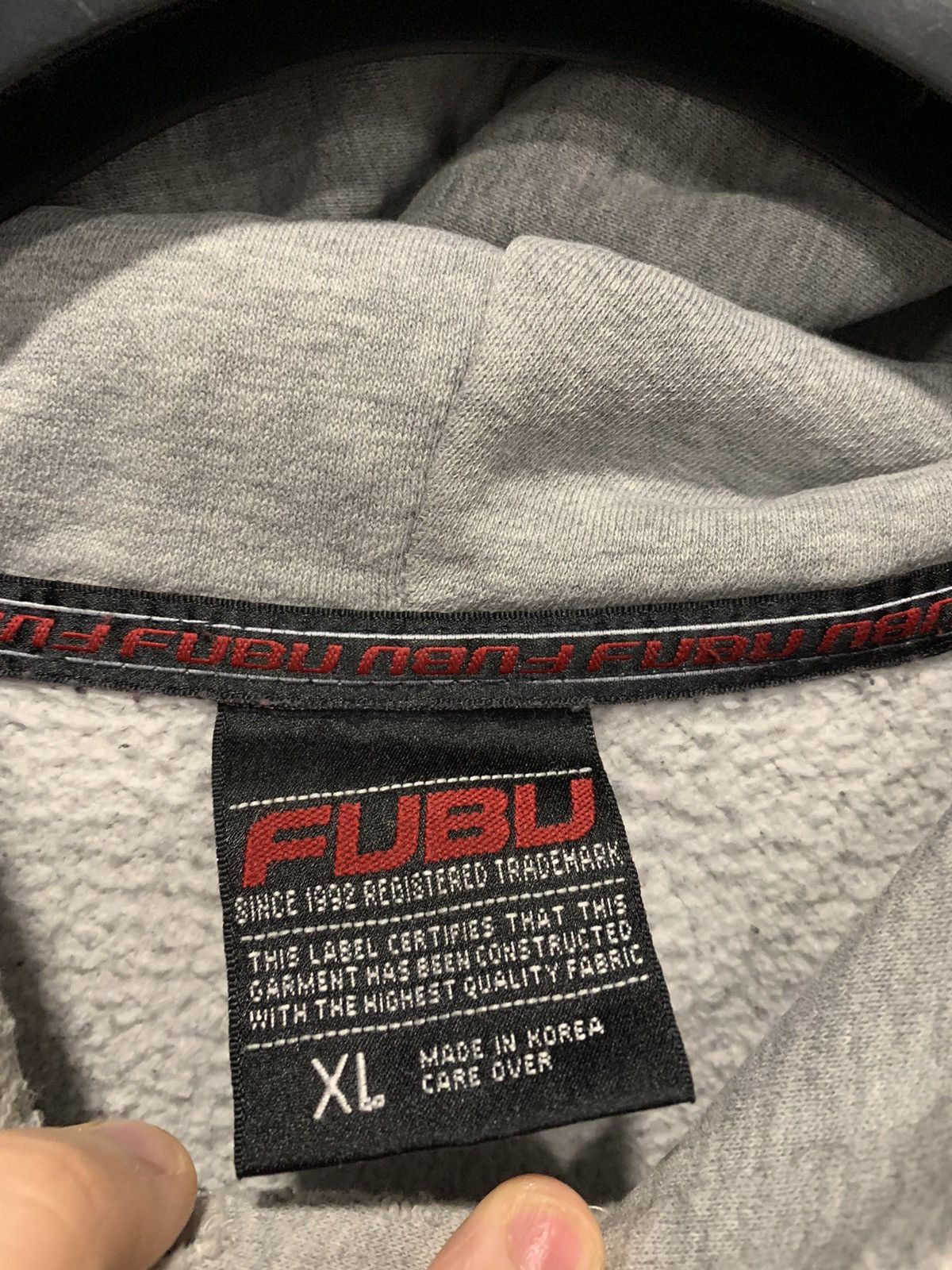 Fubu × Vintage Vintage Fubu Baggy Hoodie Spell Out Logo Carolina Y2K USA Size US XL / EU 56 / 4 - 5 Thumbnail