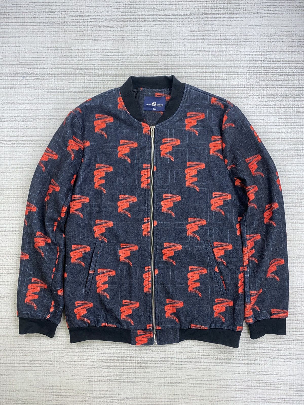 Japanese Brand × Vintage Vtg Sheng Qibinnu Classic Fashion FullPrint Bomber Jacket Size US M / EU 48-50 / 2 - 5 Thumbnail