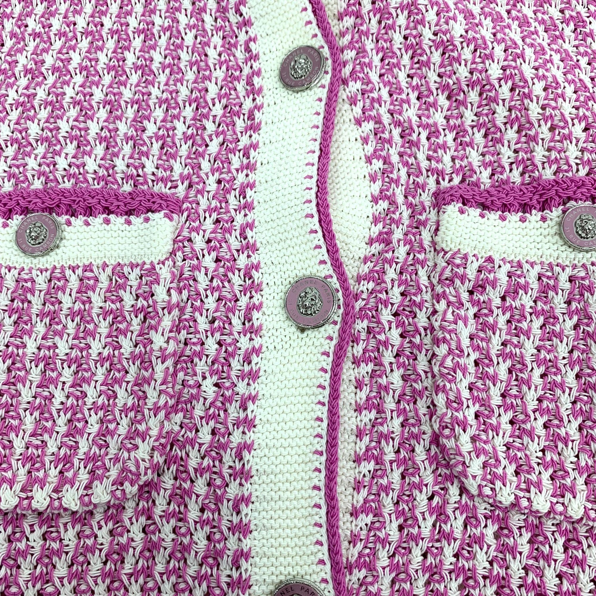 Chanel Chanel Pink Cotton Sleeveless Woven Dress Size 34 With Round Size XXS / US 00 / IT 34 - 11 Thumbnail