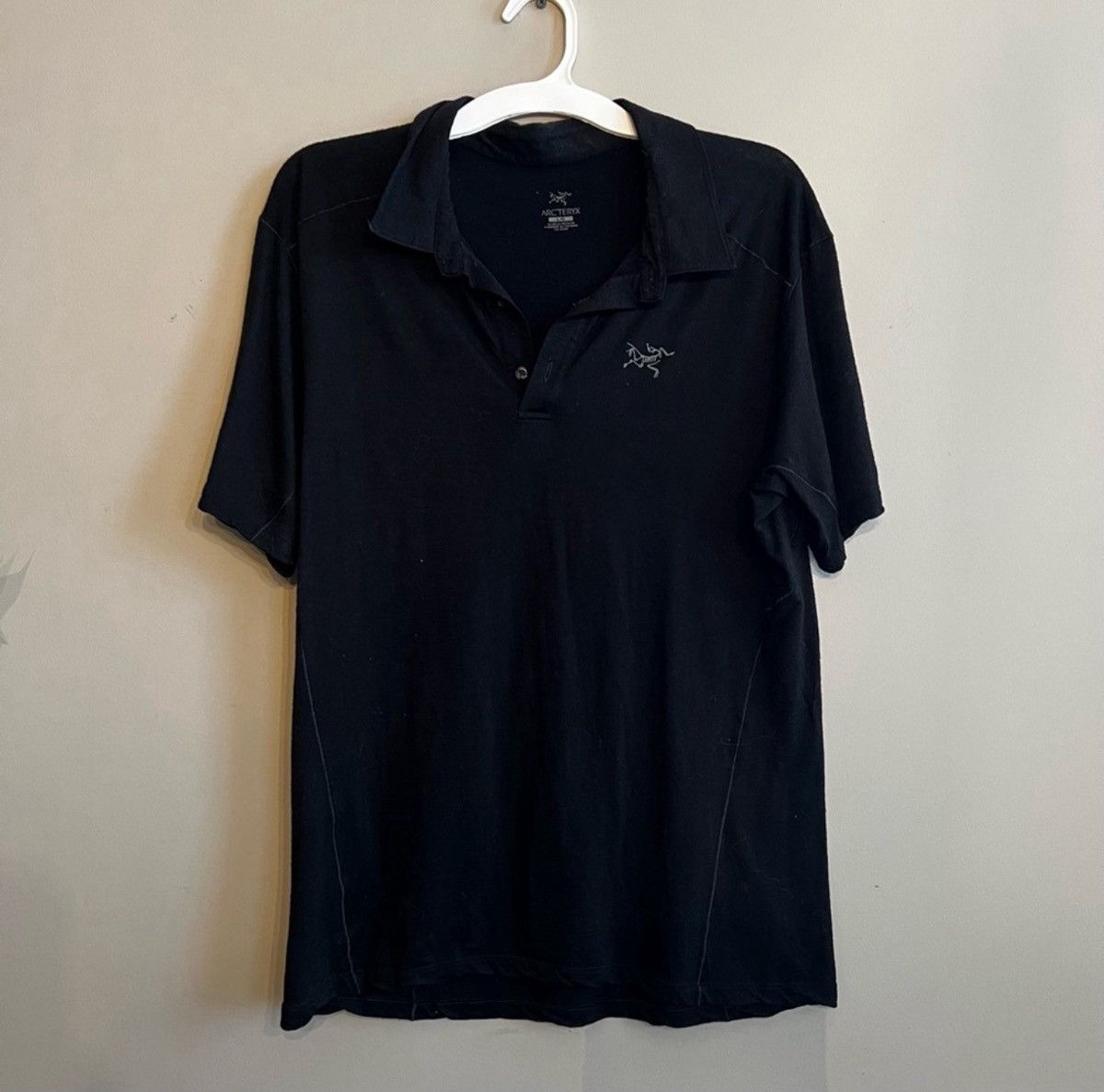 Arc'teryx Arcteryx Pelion Merino Wool Men’s Black Polo Size US L / EU 52-54 / 3 - 1 Thumbnail