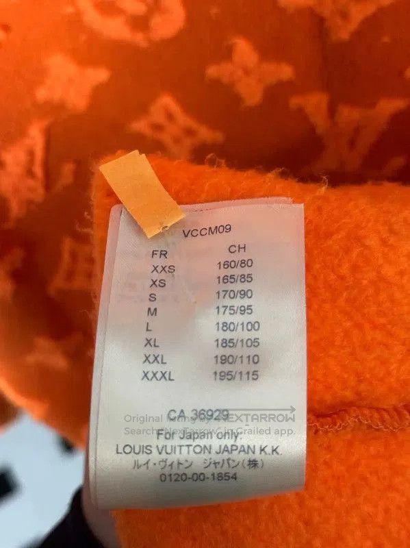 Louis Vuitton Louis Vuitton Orange Cotton Men's Sweatshirt . Size US M / EU 48-50 / 2 - 5 Thumbnail