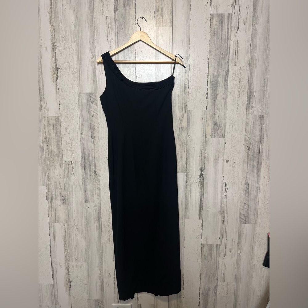 Other Maggy London Black One Shoulder Formal Gown | Size 6 | Elega Size S / US 4 / IT 40 - 7 Thumbnail