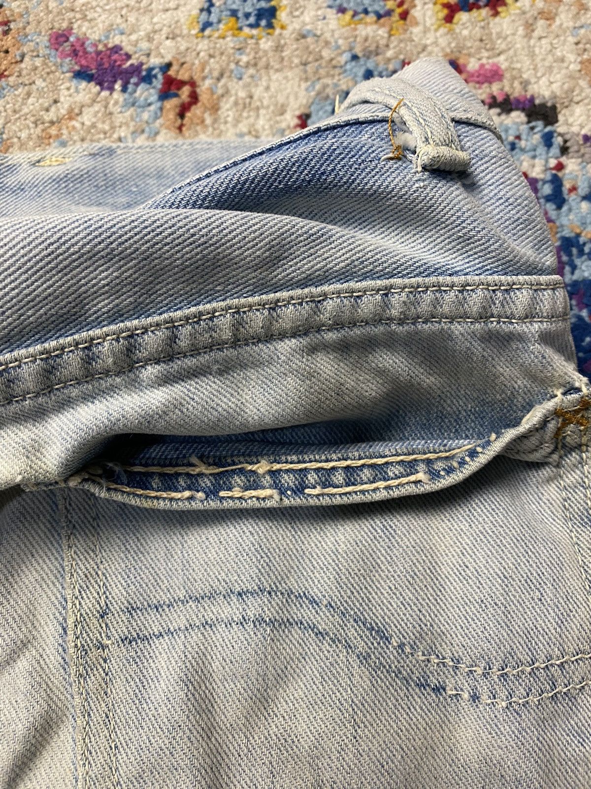 Lee × Vintage Vintage Lee MR Slim Straight Rindem Was Jeans W28 Size US 28 / EU 44 - 7 Thumbnail