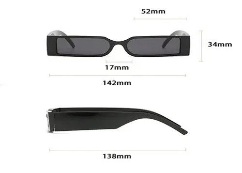 Designer × Vintage Retro square sunglasses Size ONE SIZE - 3 Thumbnail