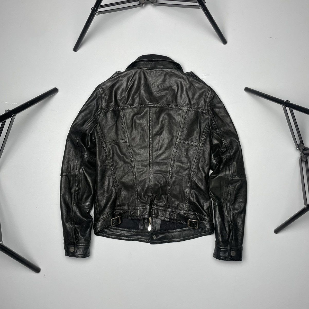 John Galliano John Galliano Military Leather Jacket-Distressed Black Size US S / EU 44-46 / 1 - 8 Thumbnail