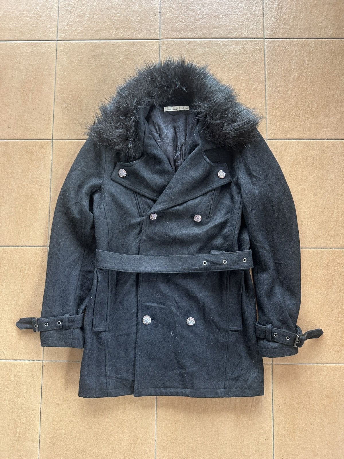 If Six Was Nine Rare! Vice Fairy Wool Fur Trench Coat Size US S / EU 44-46 / 1 - 1 Thumbnail