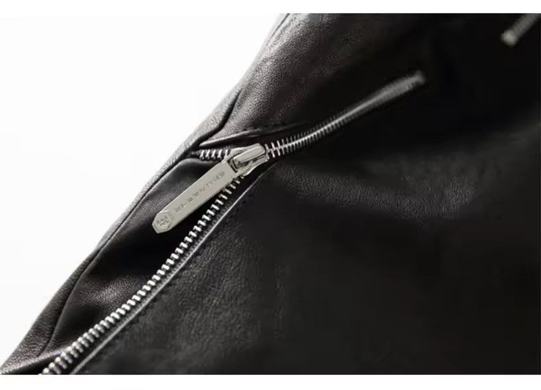 Japanese Brand × Leather Elegant Cool Black Pu Leather Vest Hoodie Size US XL / EU 56 / 4 - 13 Thumbnail