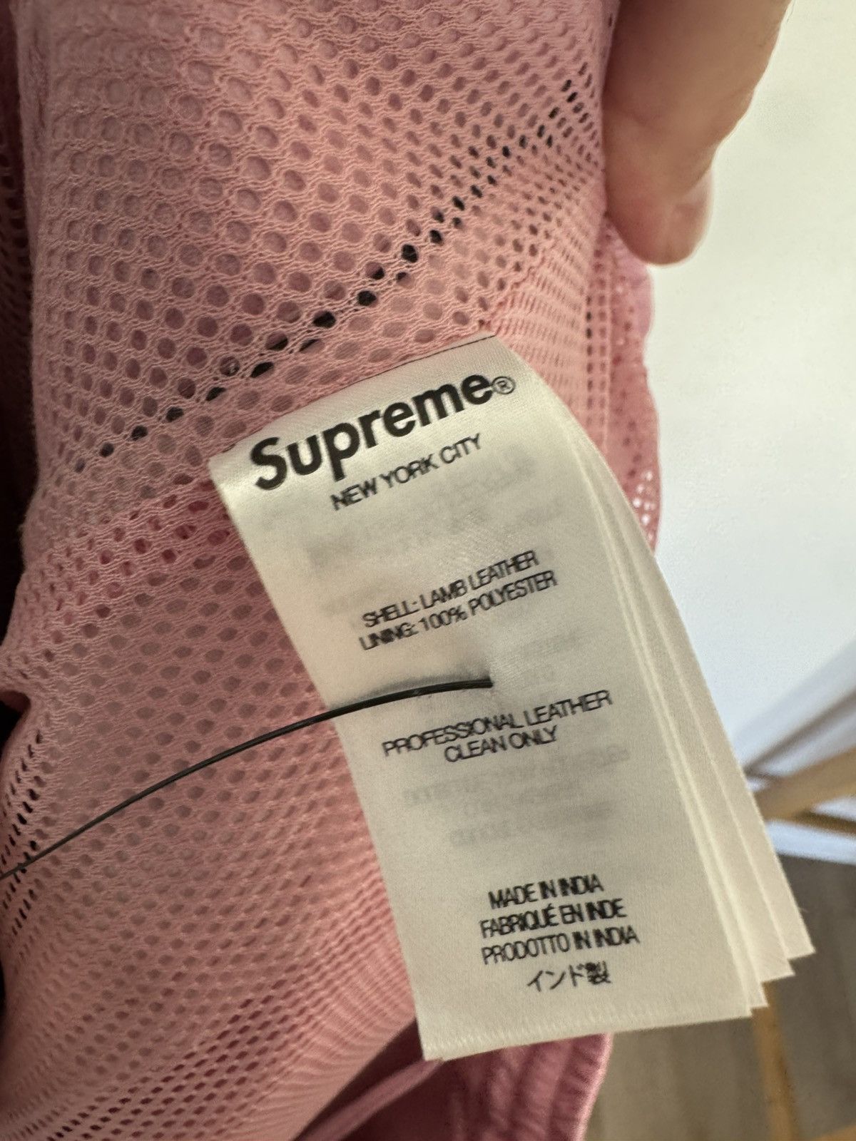 Supreme × Umbro Pink Leather track pants Size US 36 / EU 52 - 9 Thumbnail