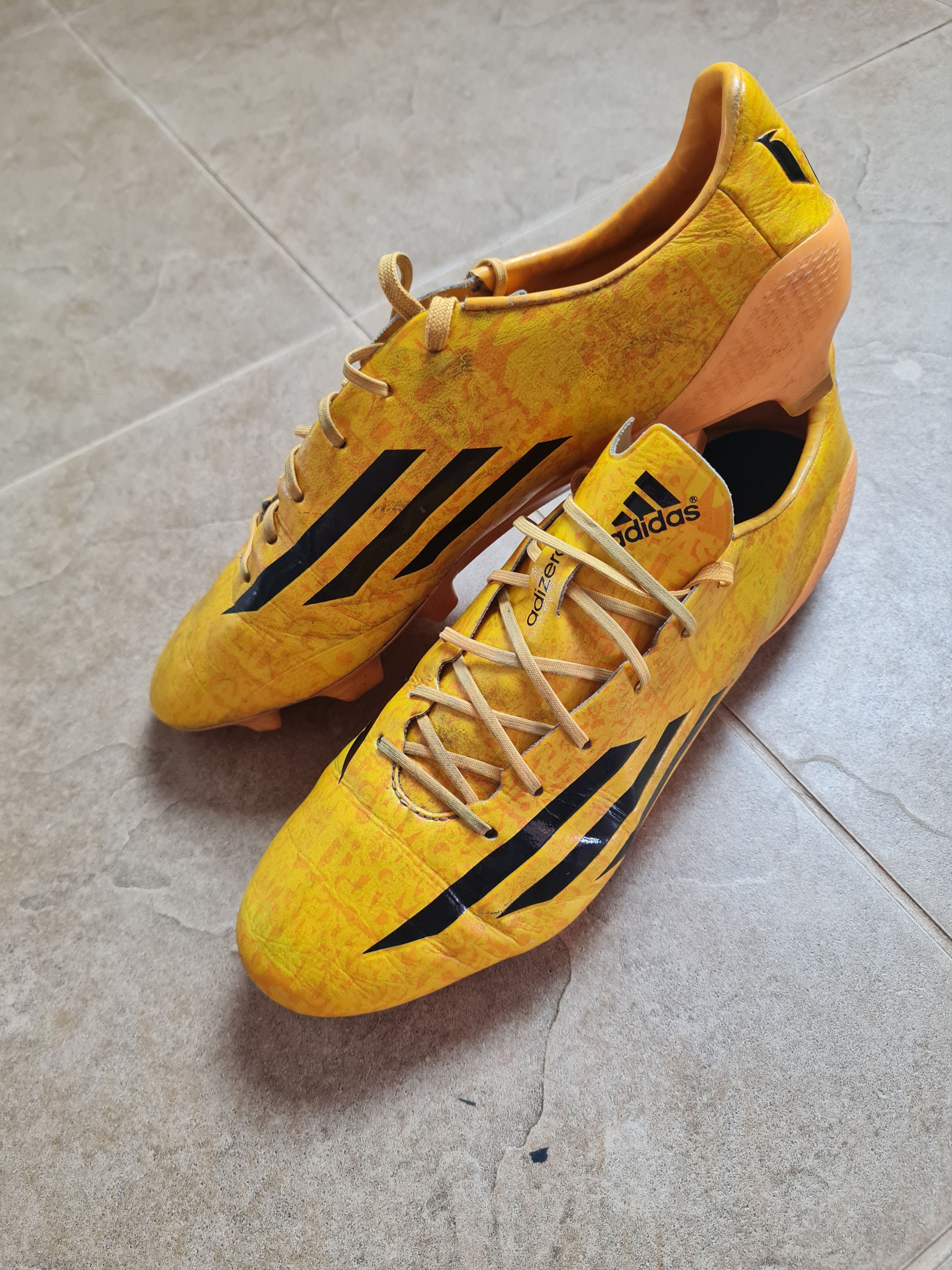 Adidas Adidas F50 adiZero TRX FG Soccer Cleats Solid Gold Messi Size US 9.5 / EU 42-43 - 6 Thumbnail