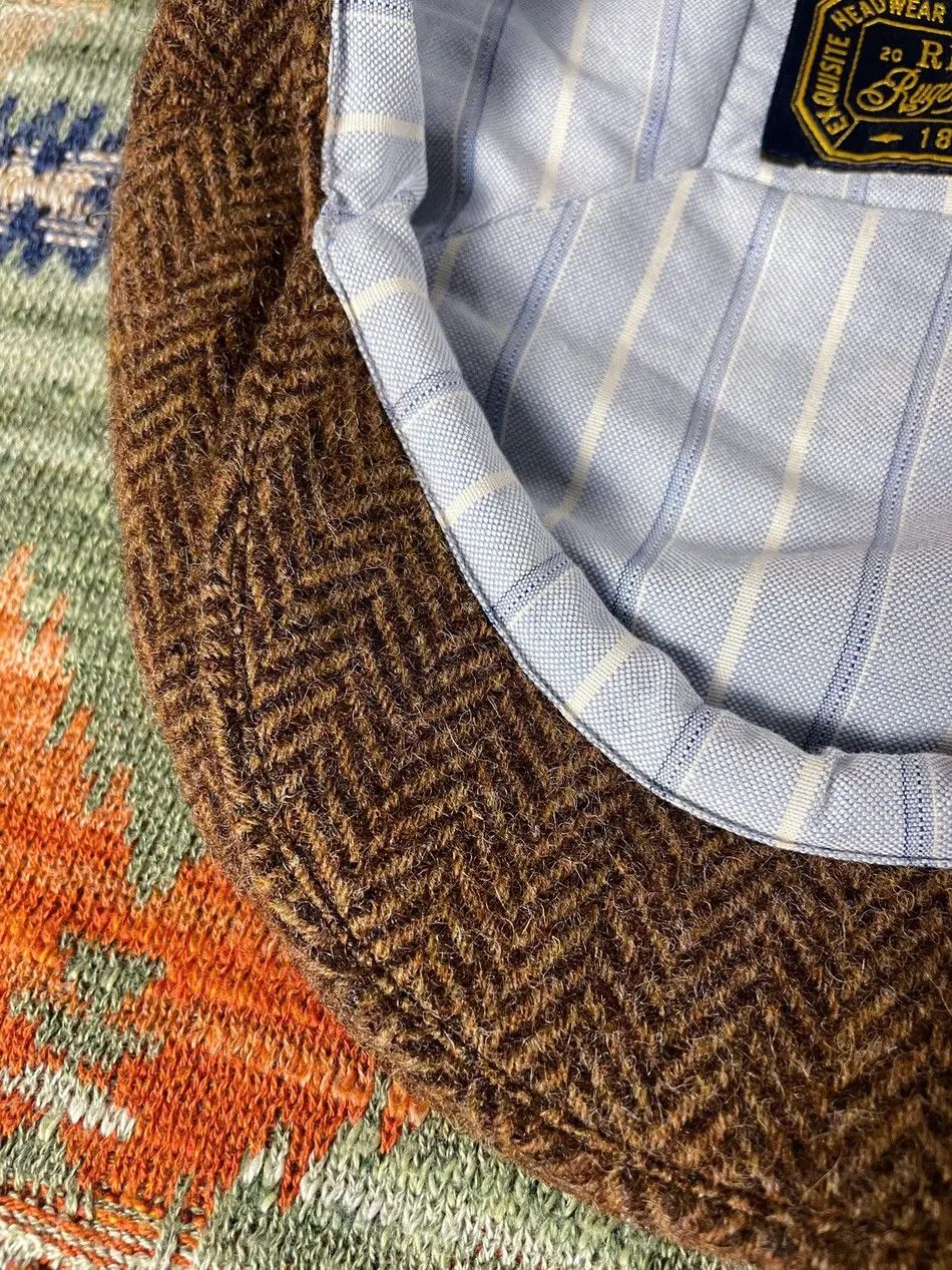 Ralph Lauren × Rugby Ralph Lauren Ralph Lauren Rugby Wool Tweed Flat Cap Beret Hat Peaked Cap Size ONE SIZE - 4 Thumbnail