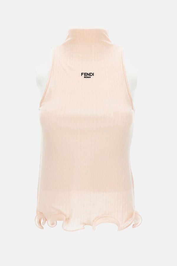 Fendi FENDI ROMA RIBBED TOP Size M / US 6-8 / IT 42-44 - 1 Thumbnail