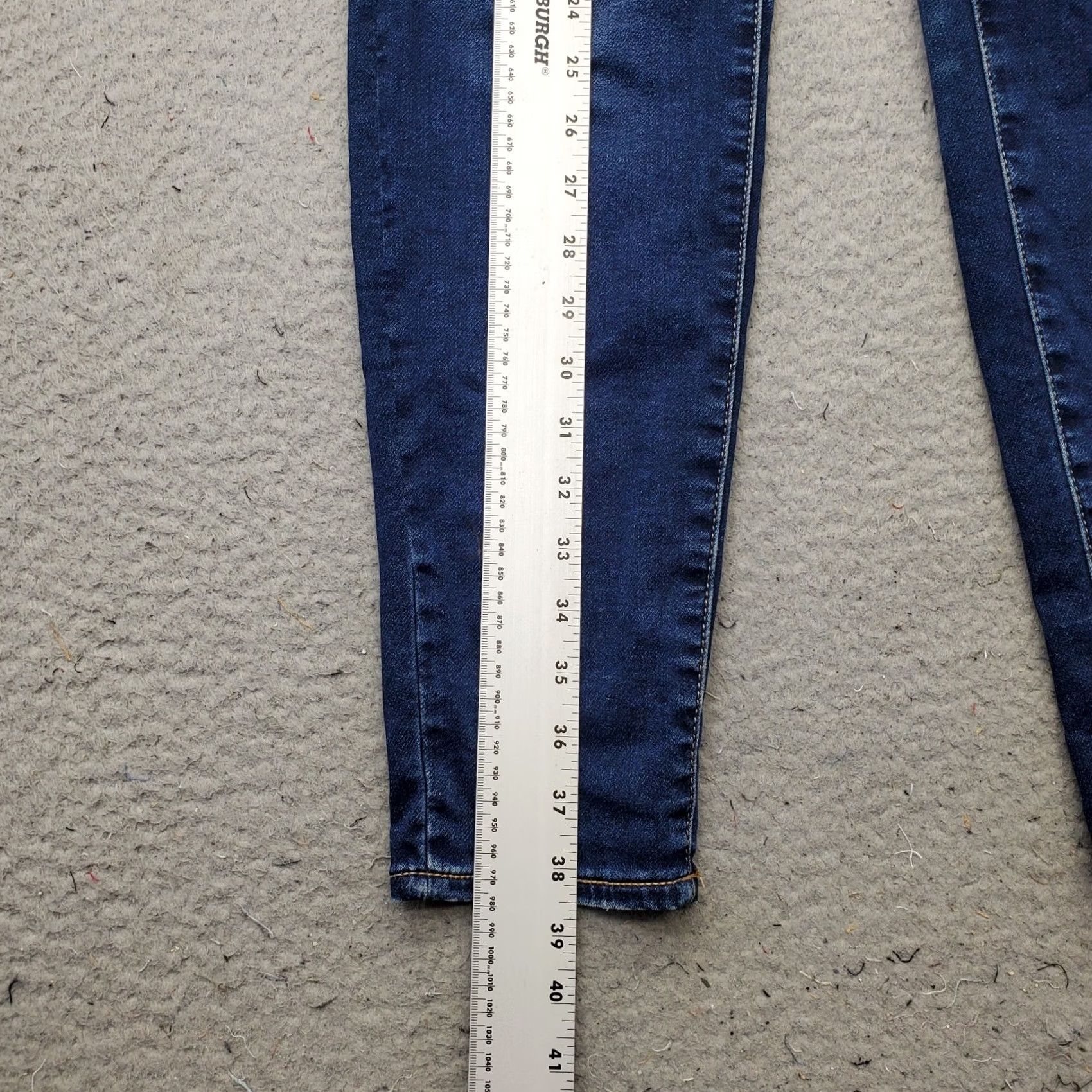 American Eagle Outfitters American Eagle Outfitters Womens Jeans 10 Blue Denim Curvy High Rise Jegging - 5-Pocket, Regular Size 32" / US 10 / IT 46 - 3 Thumbnail