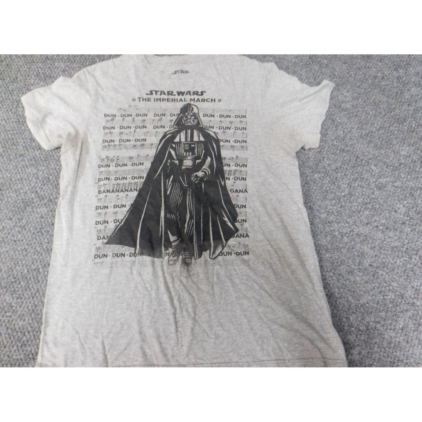 Star Wars Star Wars Mens Shirt T-Shirt Gray Medium Crew Neck Short Sleeve Logo Breathable Knit Cotton Regular Star Wars Theme Size US M / EU 48-50 / 2 - 3 Thumbnail