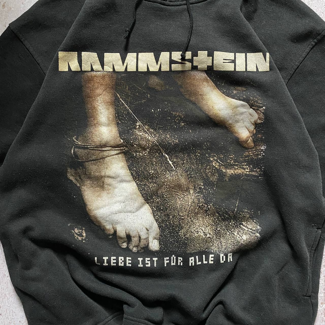 Band Tees VINTAGE 2009 Y2K RAMMSTEIN RARE AMAZING FADED BAND HOODIE Size US L / EU 52-54 / 3 - 9 Thumbnail