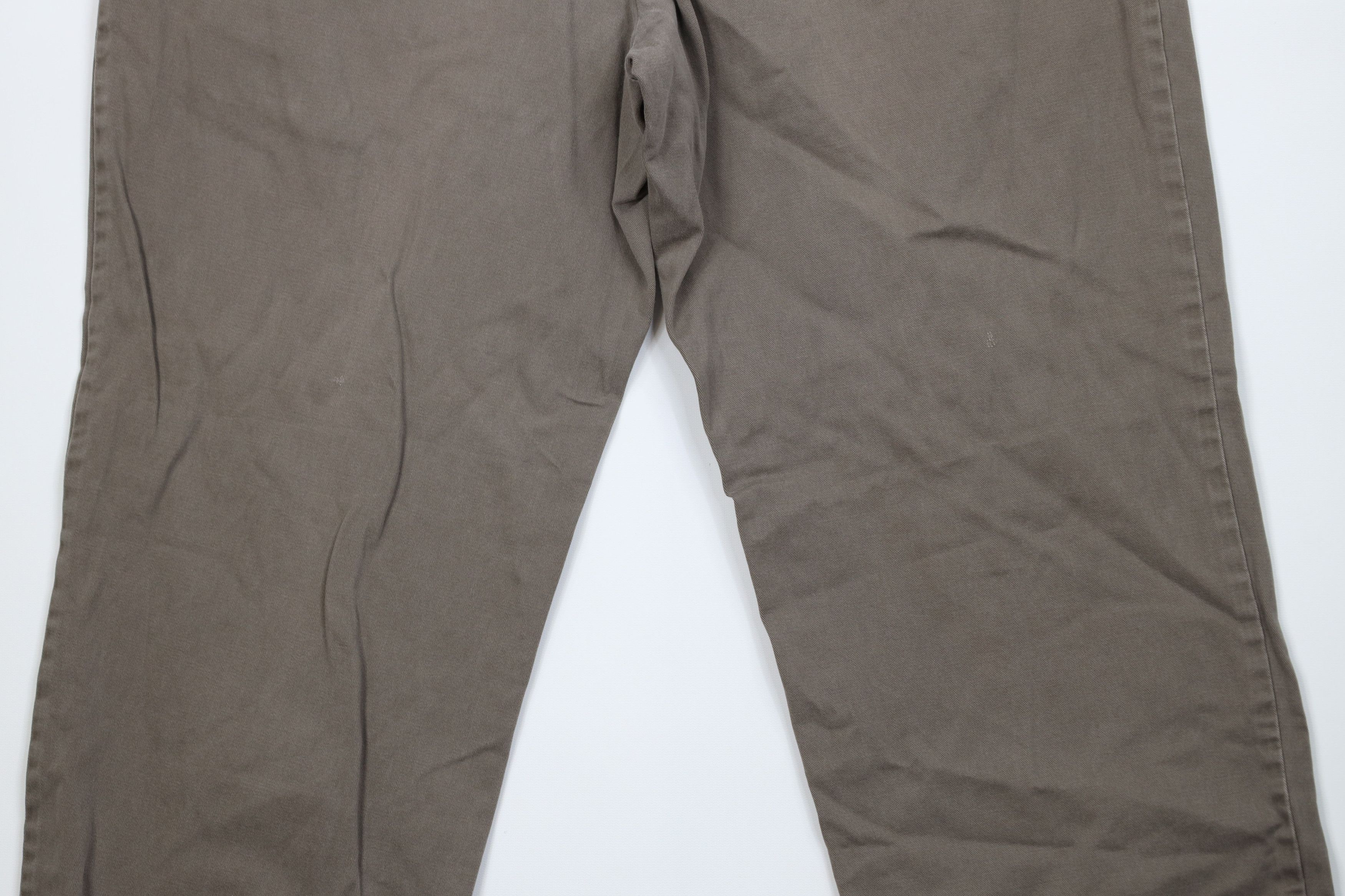 Vintage Vintage 90s Streetwear Wide Leg Chino Pants Light Brown Size US 36 / EU 52 - 12 Thumbnail