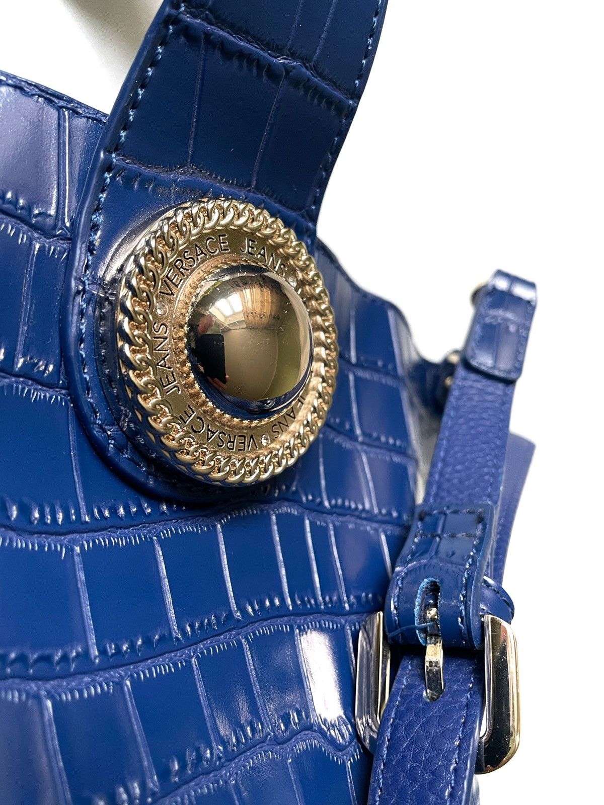 Versace Jeans Couture Versace Jeans Couture Tote Bag With Pouch Blue Color Large Size ONE SIZE - 5 Thumbnail