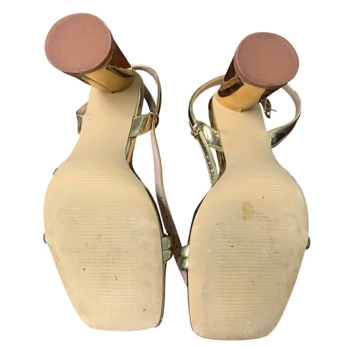 Other Ribongz Women’s 7.5 Gold Ankle Strap Block Heel Sandals Size US 7.5 / IT 37.5 - 7 Thumbnail