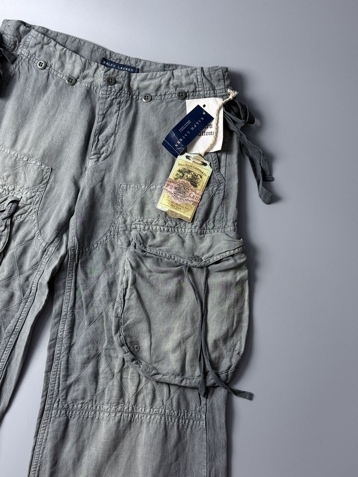 Polo Ralph Lauren Vintage Polo Ralph Lauren Silk Made Cargo Pants Size US 34 / EU 50 - 2 Thumbnail