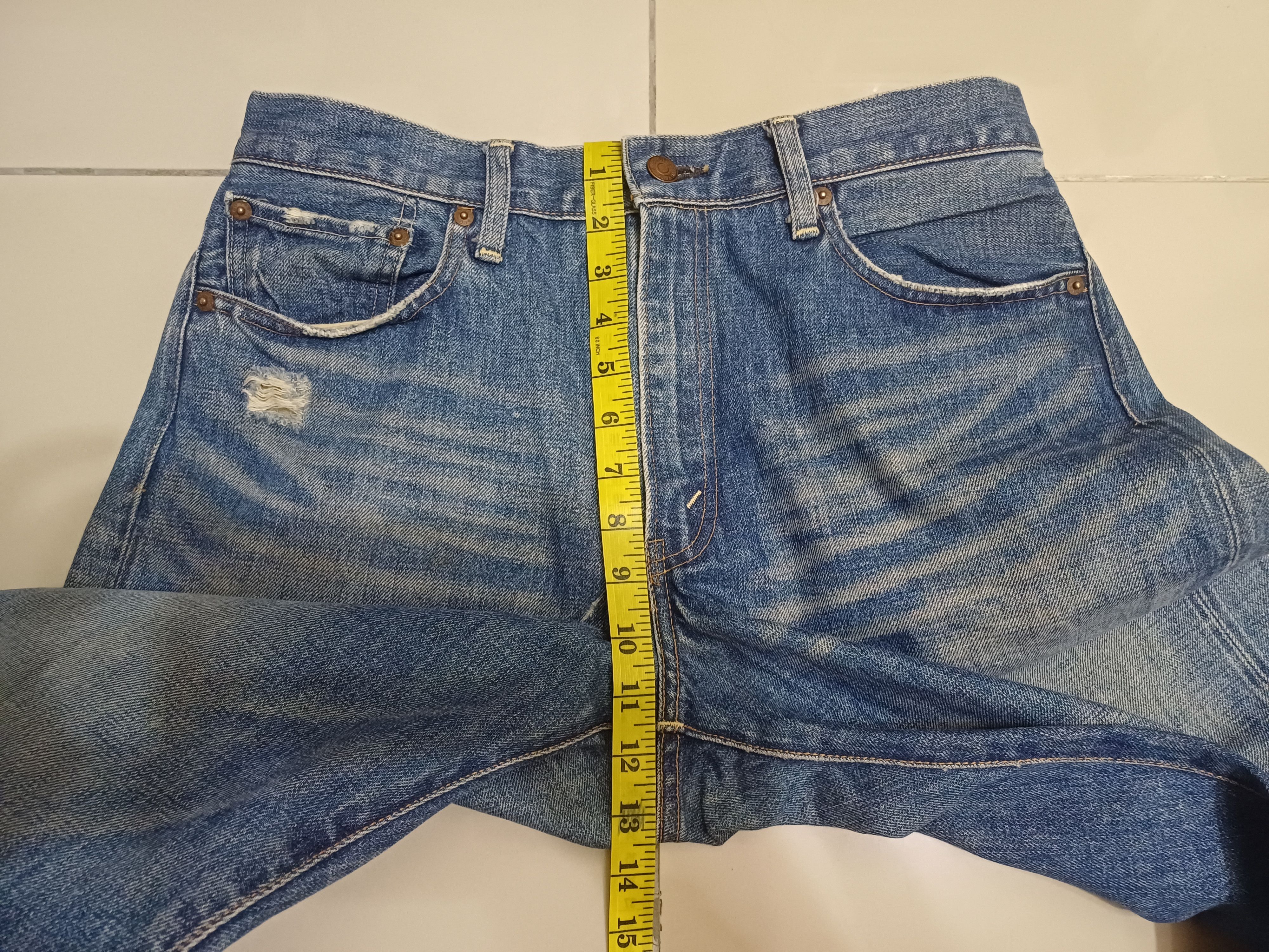 Levi's Made & Crafted × Levi's Vintage Clothing Distressed selvedge jeans... LEVIS 505 Size US 32 / EU 48 - 22 Thumbnail