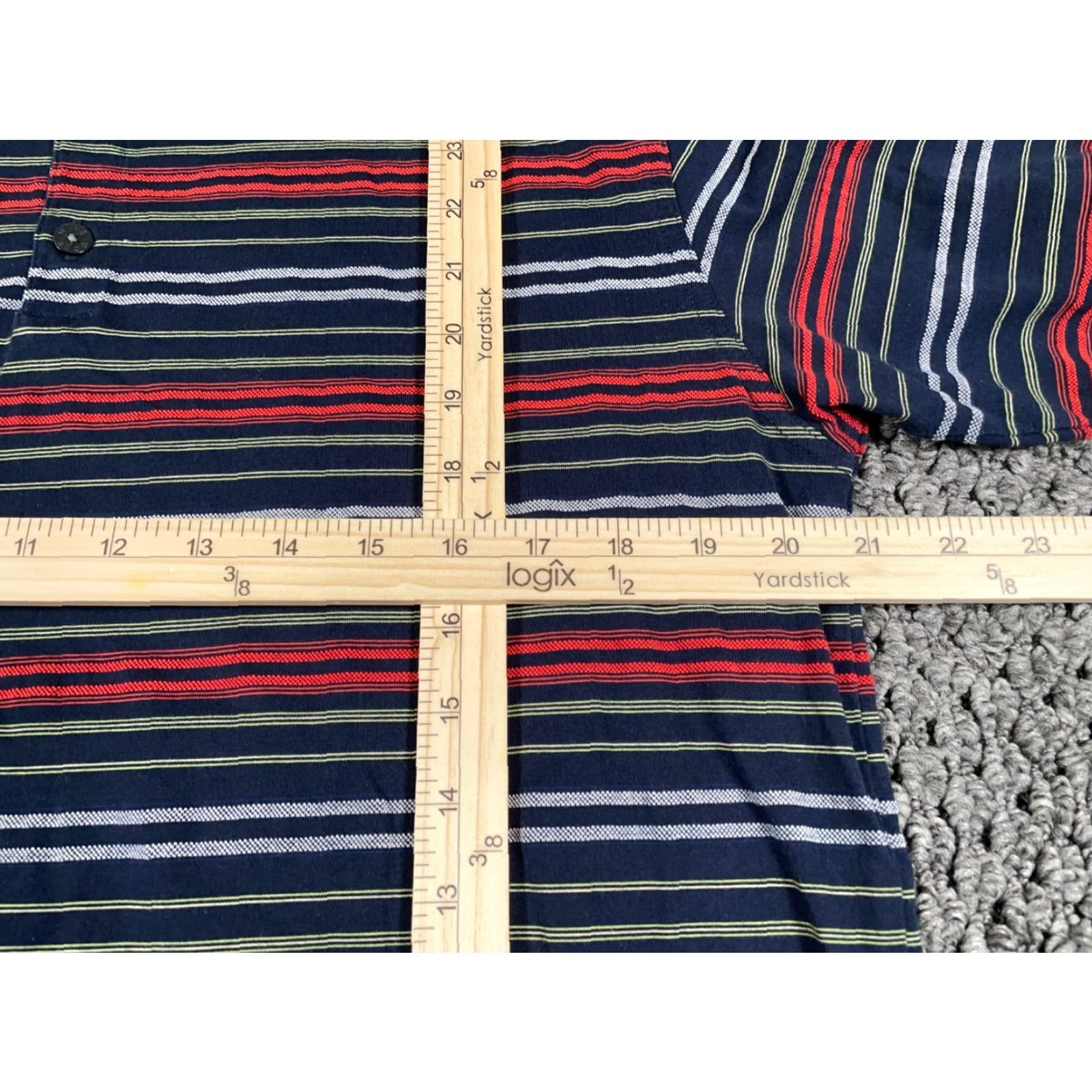 Nike Nike Golf Polo Shirt Mens Large Dark Blue Red Striped Embroidered Cotton Polo Shirt Golf Size US M / EU 48-50 / 2 - 7 Thumbnail
