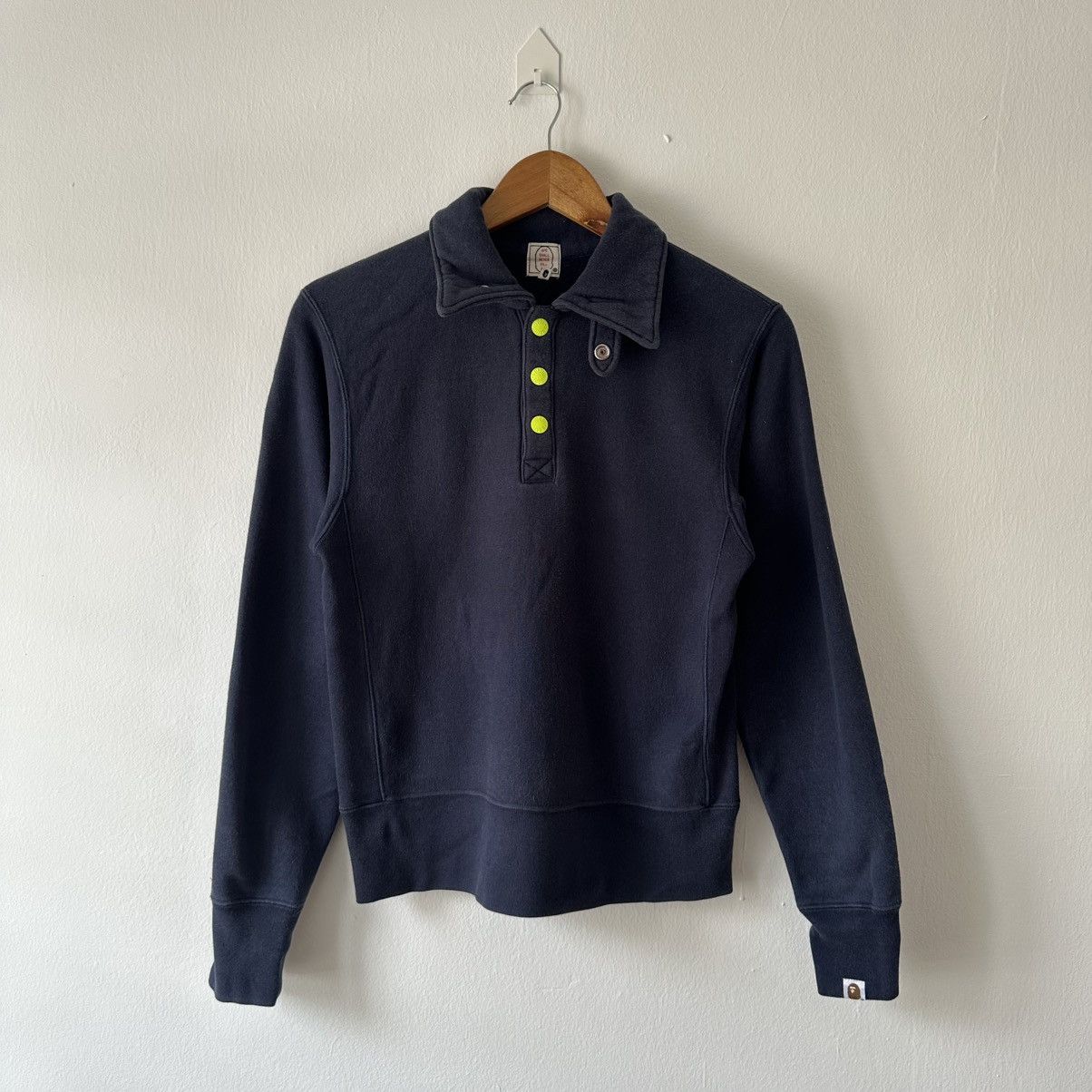 Bape Bape Ape Shall Never Kill Ape Button Collar Sweatshirt Size US XS / EU 42 / 0 - 1 Thumbnail