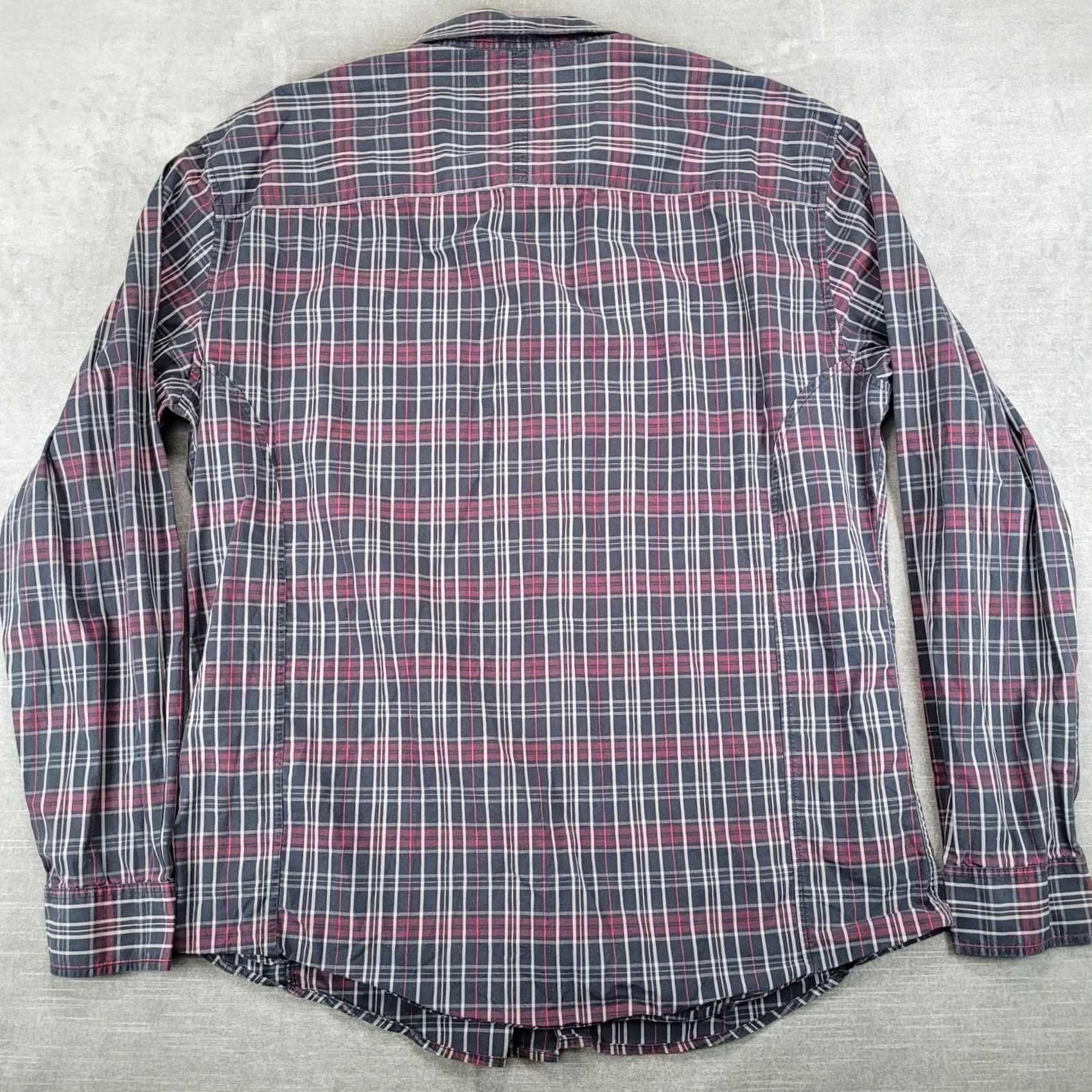 Ecko Unltd. Ecko Unltd Button-Up Shirt Plaid Long Sleeve XL Mens Red Black White Cotton Multicolor Pocketed Collared Shirt Casual Size US XL / EU 56 / 4 - 4 Thumbnail
