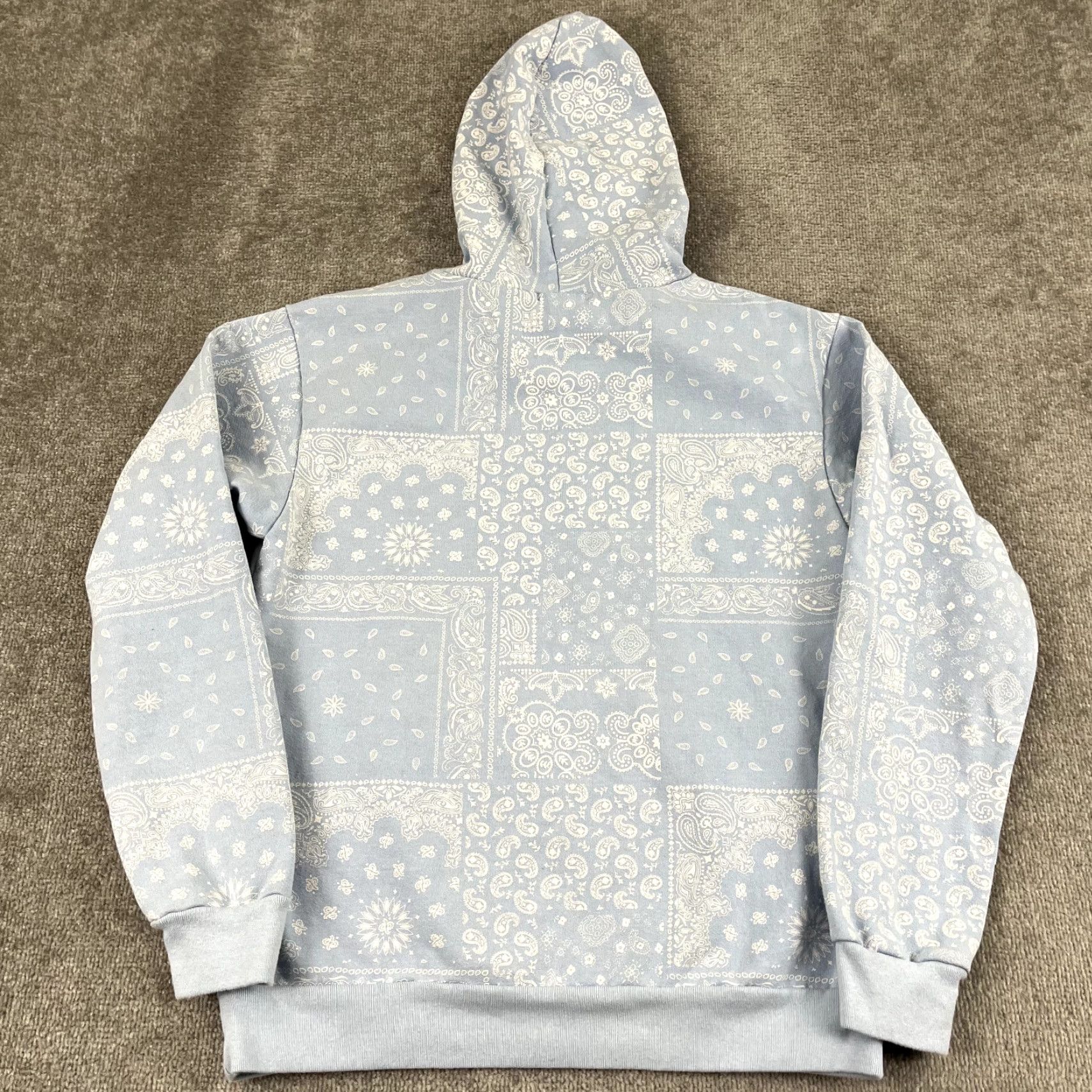 Talentless TALENTLESS Hoodie Mens Medium Blue White Paisley Sweatshirt Thick Snoop Dogg Size US M / EU 48-50 / 2 - 7 Thumbnail