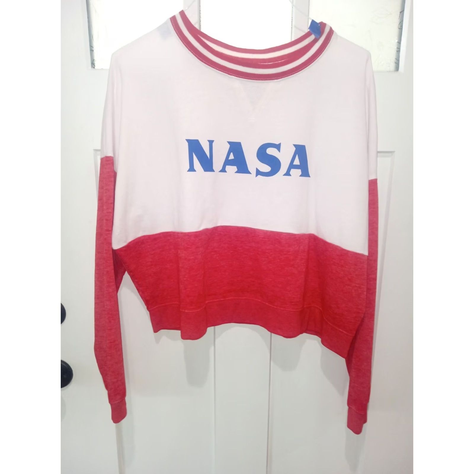 Vintage NASA Fifth Sun Shirt Knit Top XL Red Long Sleeve Space Womens Shirt Size XL / US 12-14 / IT 48-50 - 4 Thumbnail