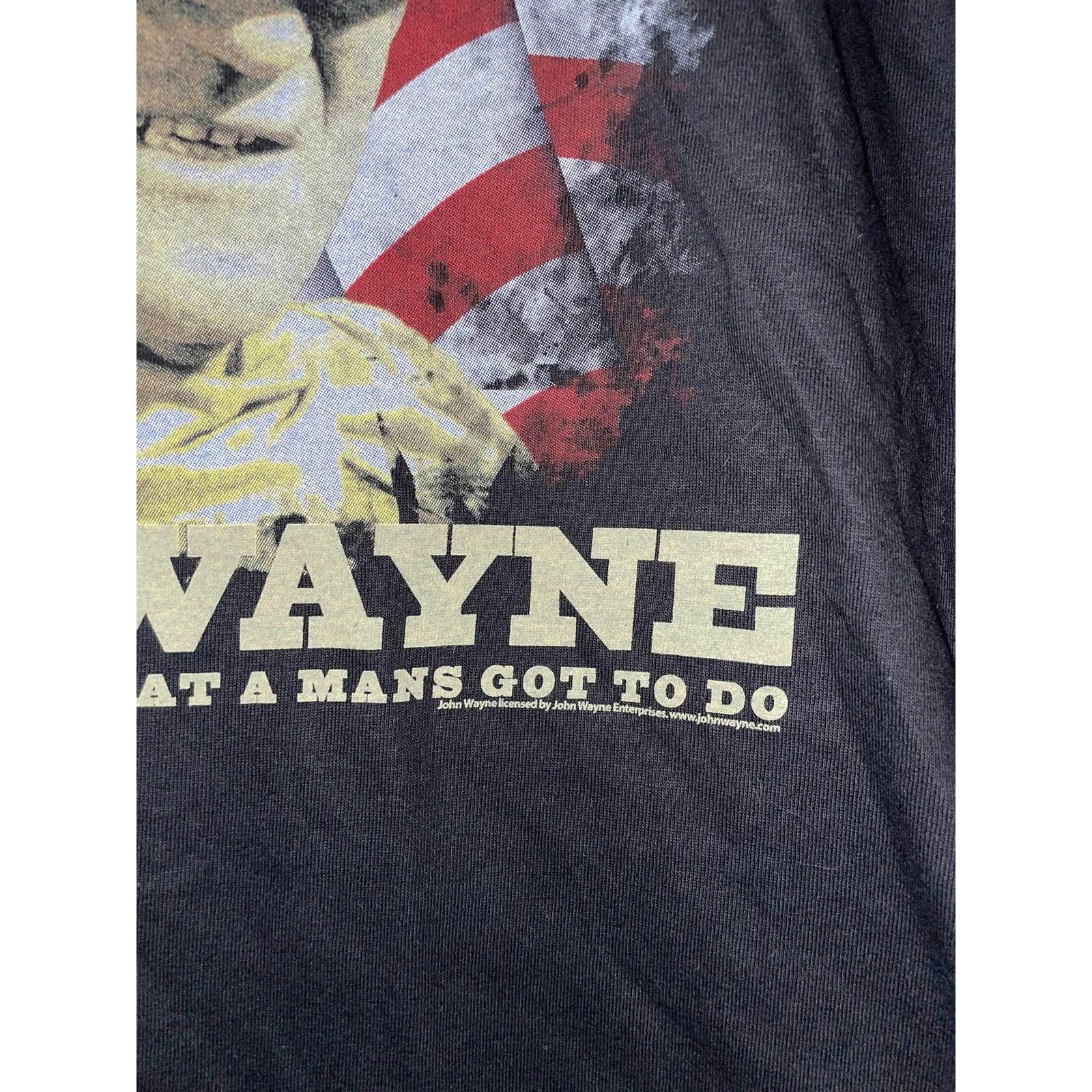 Alstyle Y2K John Wayne Mans Got To Do Black Actor Cowboy Shirt 2000s Size US M / EU 48-50 / 2 - 4 Thumbnail