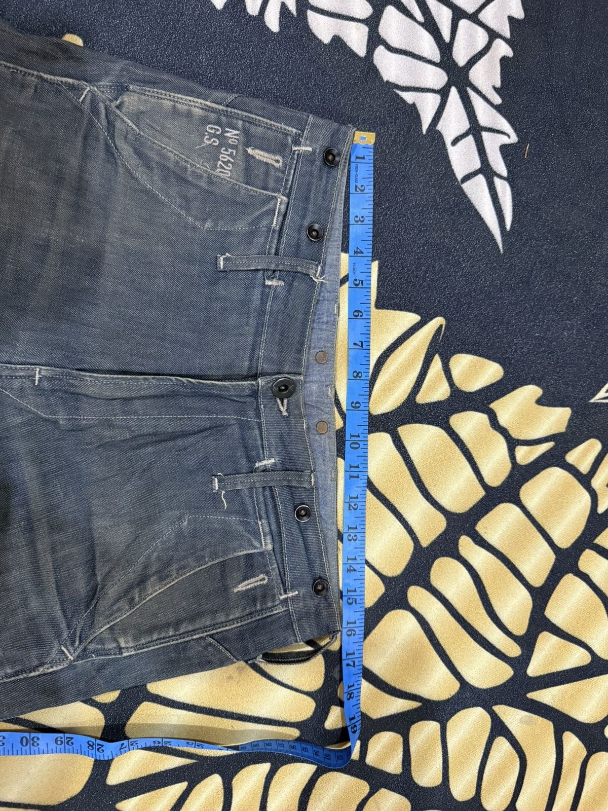 G-Star × Japanese Brand × Jean VINTAGE G STAR RAW FADED JEAN DENIM PANTS Size US 32 / EU 48 - 13 Thumbnail