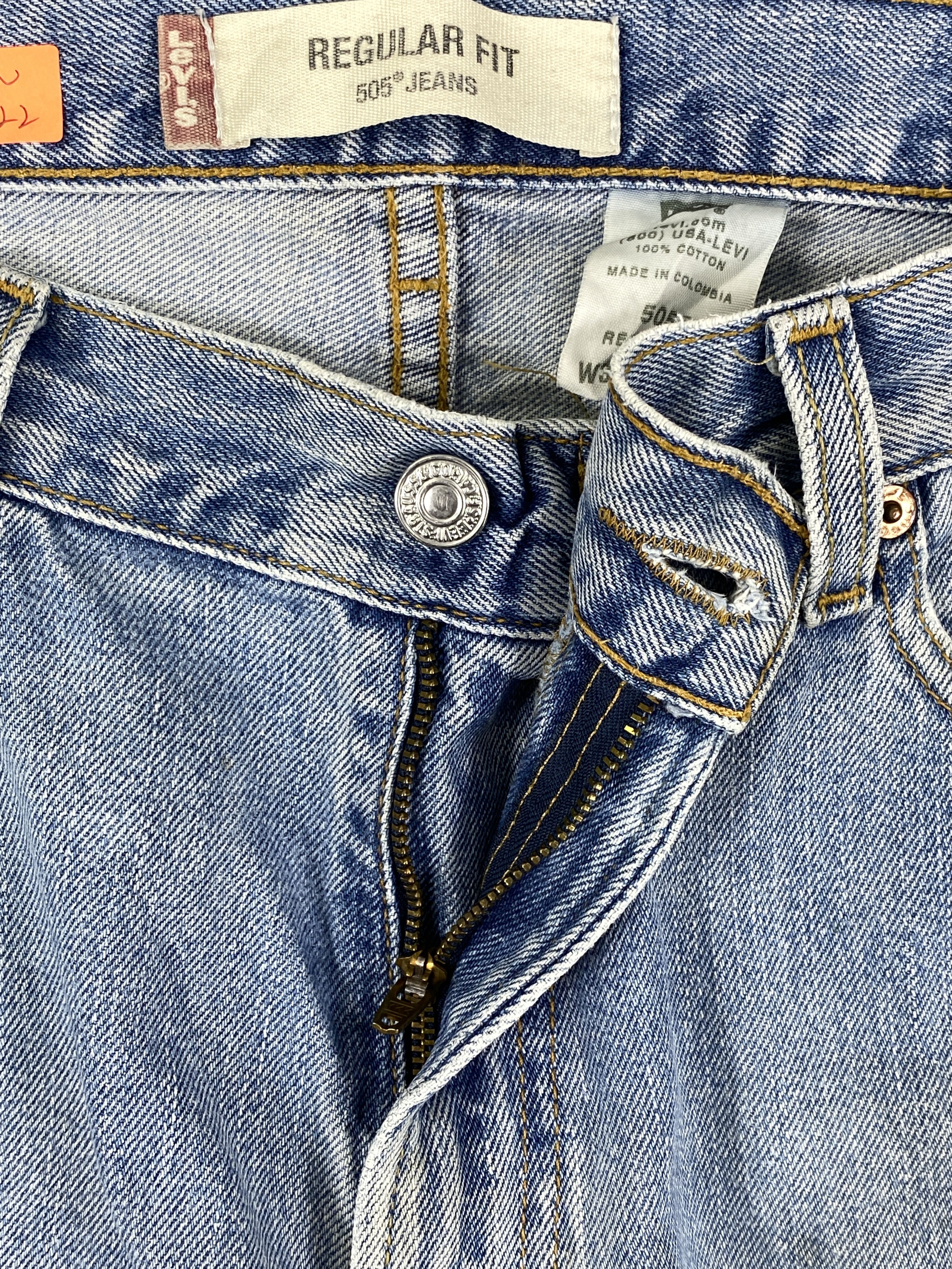Levi's Light Blue Wash Vintage Levi's 505 37x31 Denim -JN1822 Size US 36 / EU 52 - 6 Thumbnail