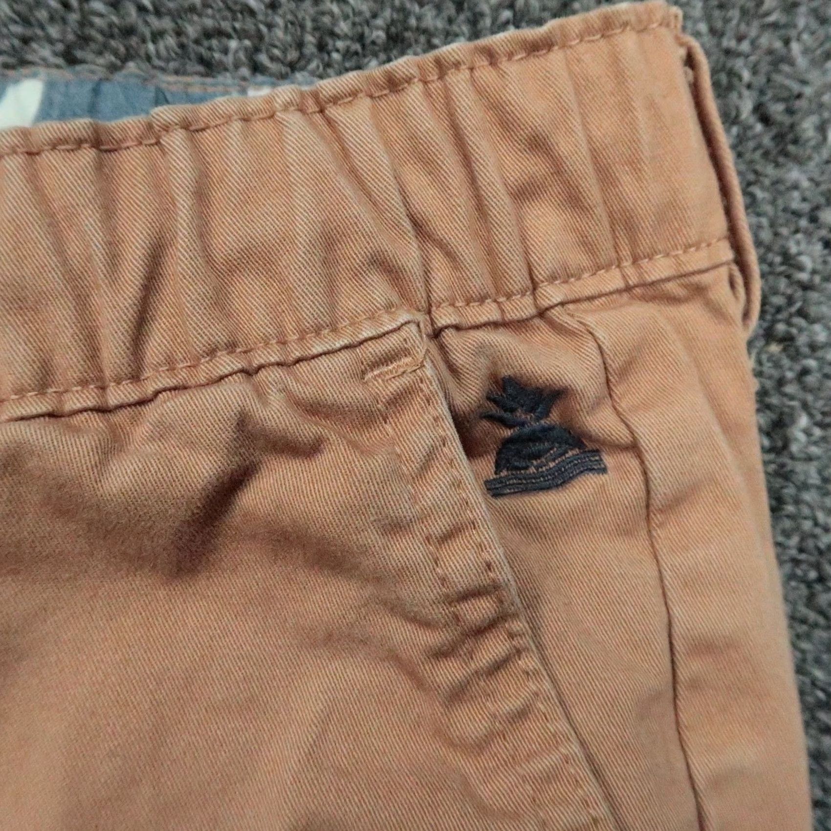 Chubbies Chubbies Pants Mens Small Brown Chino Trouser 30x30 Straight Pocket Zip Front Regular Size 30 Inseam 30 Size US 29 - 5 Thumbnail