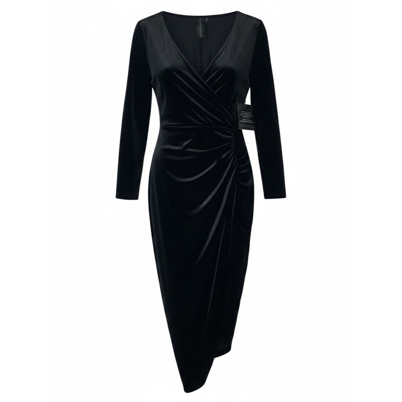 Norma Kamali Norma Kamali Off Shoulder Sweetheart Side Drape Gown Black Size XXS / US 00 / IT 34 - 6 Thumbnail