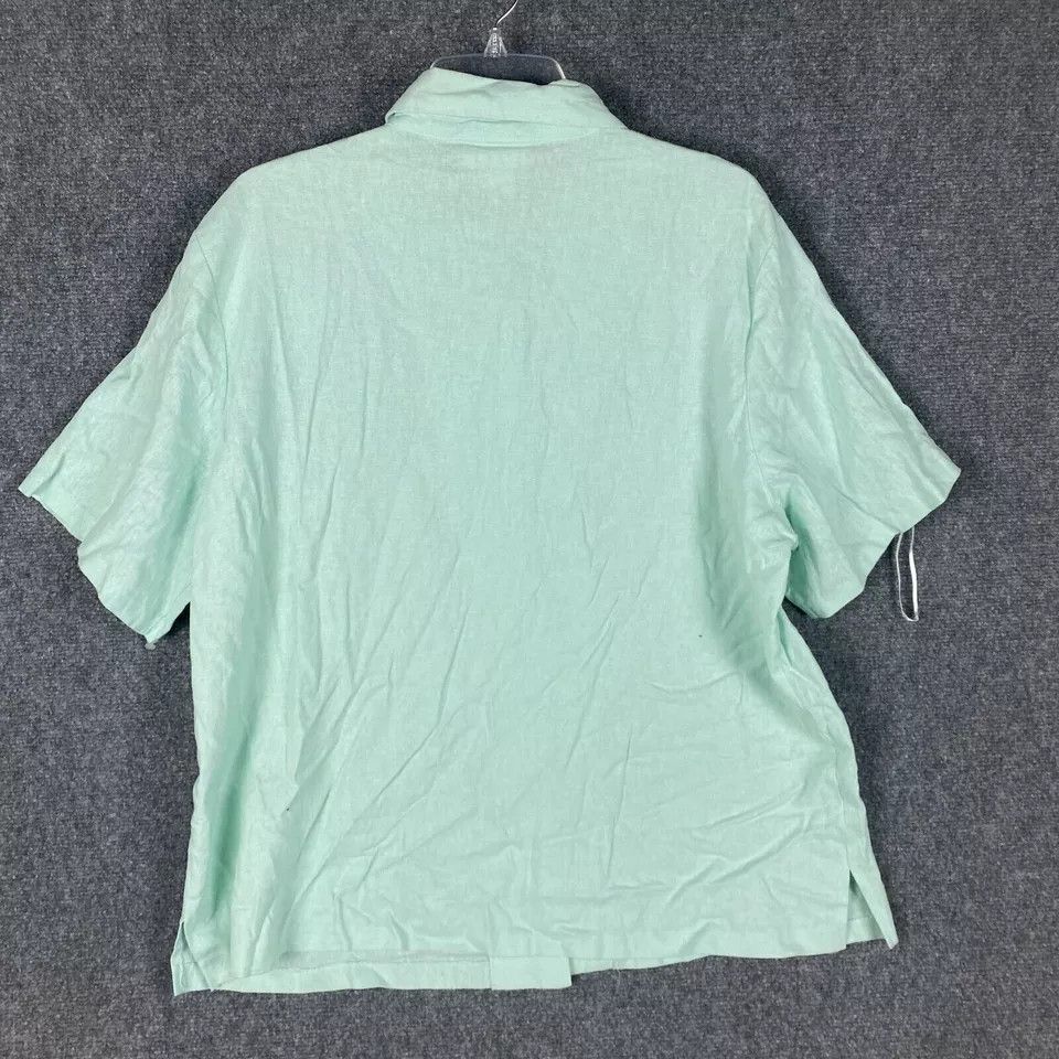 Other Anna Maxwell Button Up Top Women's 2X 22/24 Linen Blend NWD Size ONE SIZE - 7 Thumbnail