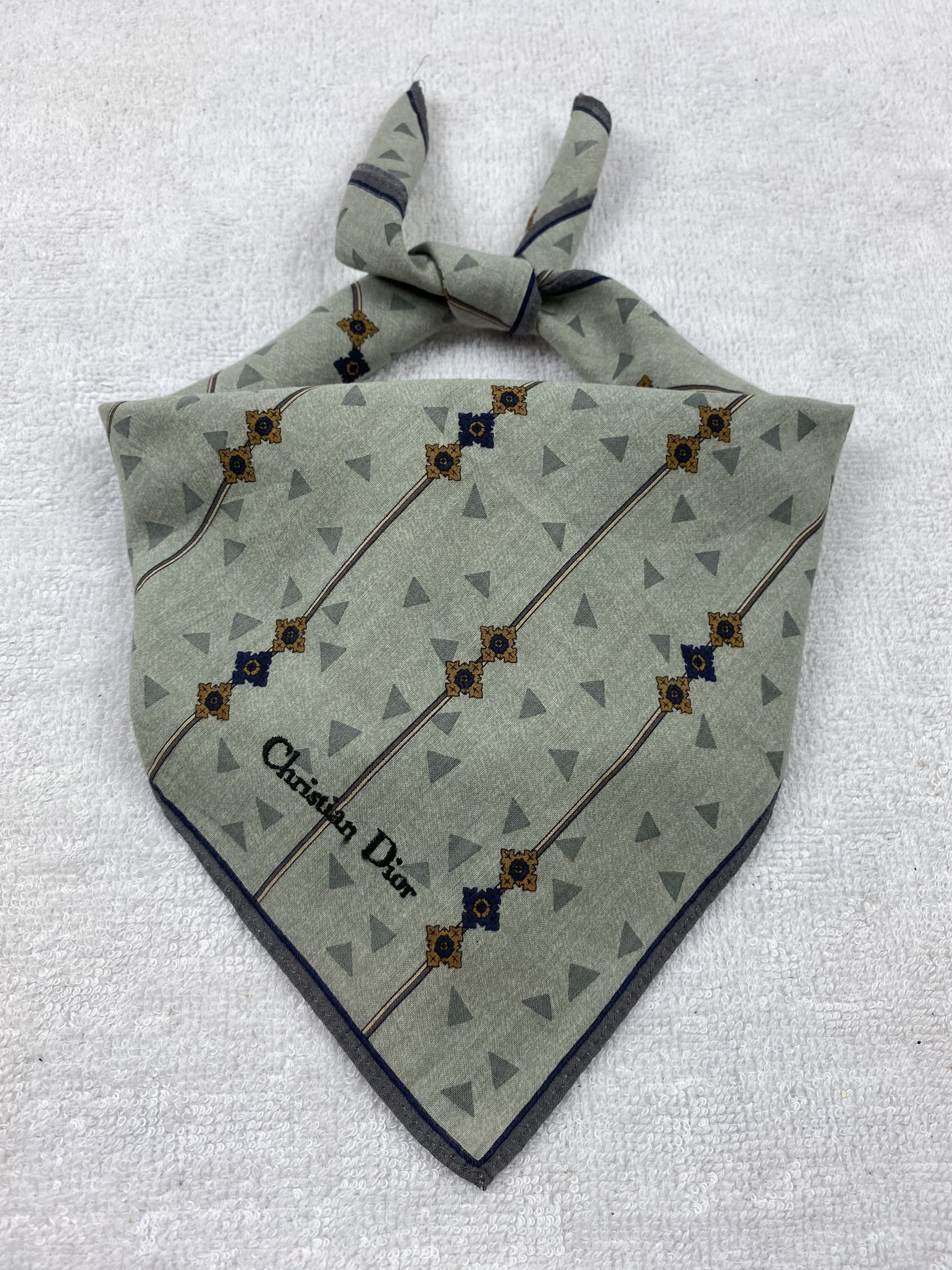 Vintage Christian DIor Handkerchief / Bandana / Neckerchief Size ONE SIZE - 1 Thumbnail
