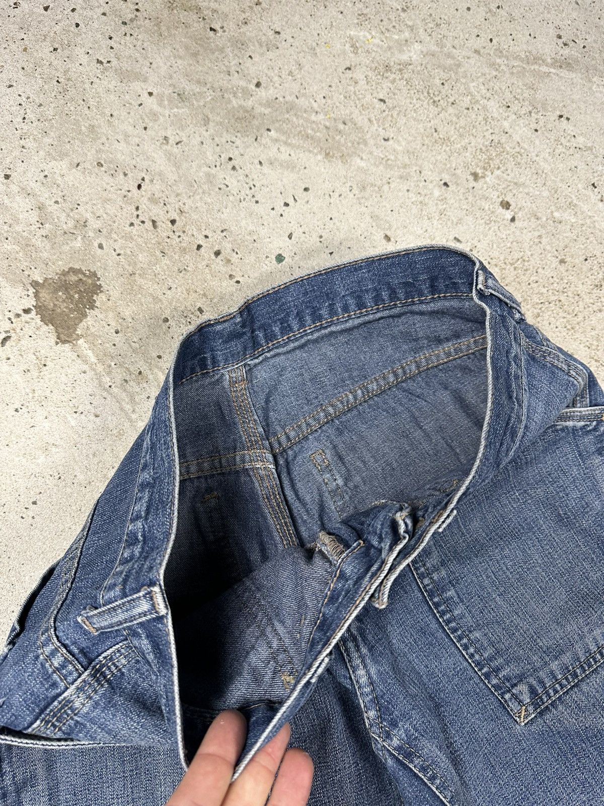 Carhartt × Lee × Vintage Vintage 90s Lee Workwear Flare Boot Cut Denim Pants Rare Size US 29 - 9 Thumbnail