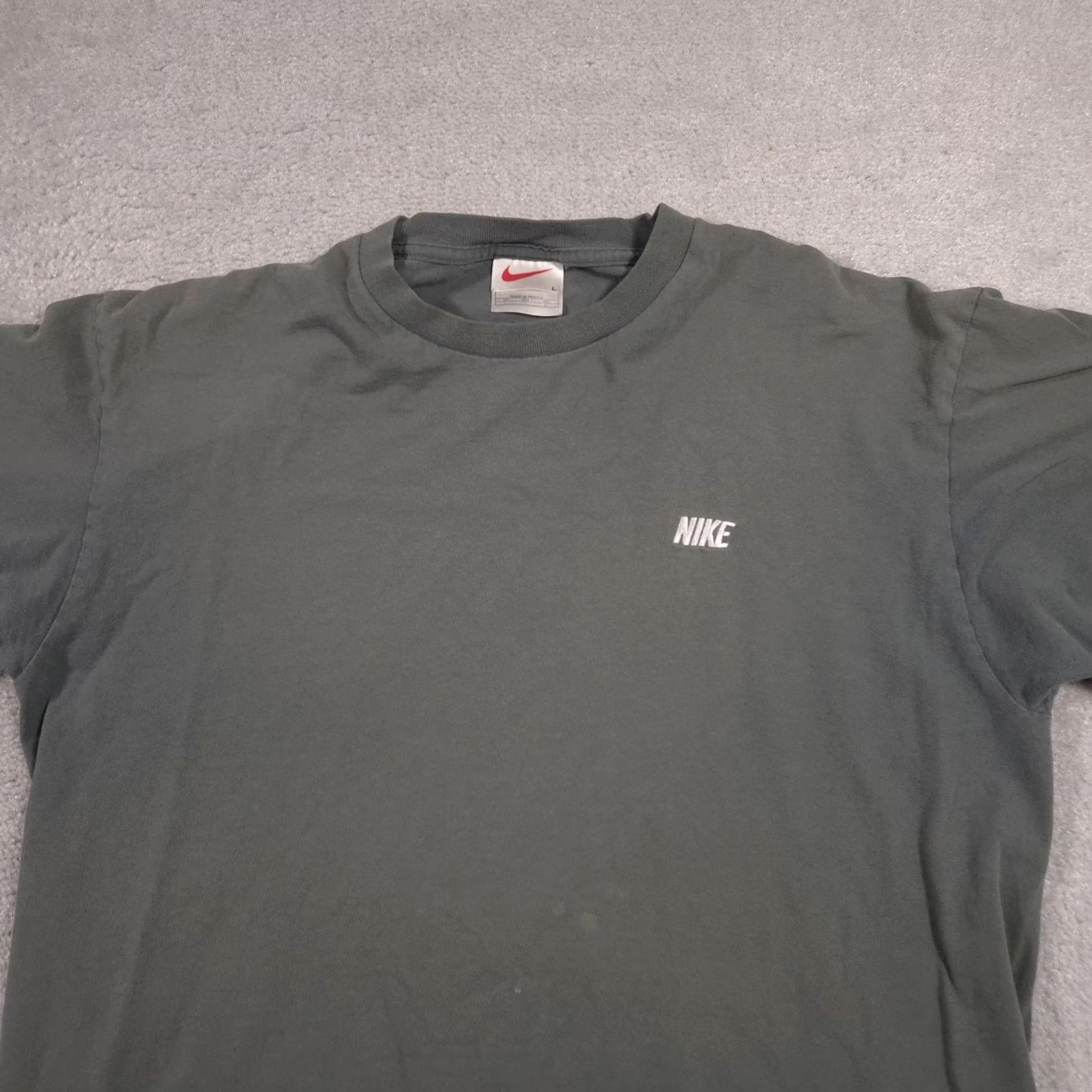 Nike Nike Shirt Mens Large Green Embroidered Logo Crewneck Casual T-Shirt Tee Size US L / EU 52-54 / 3 - 3 Thumbnail