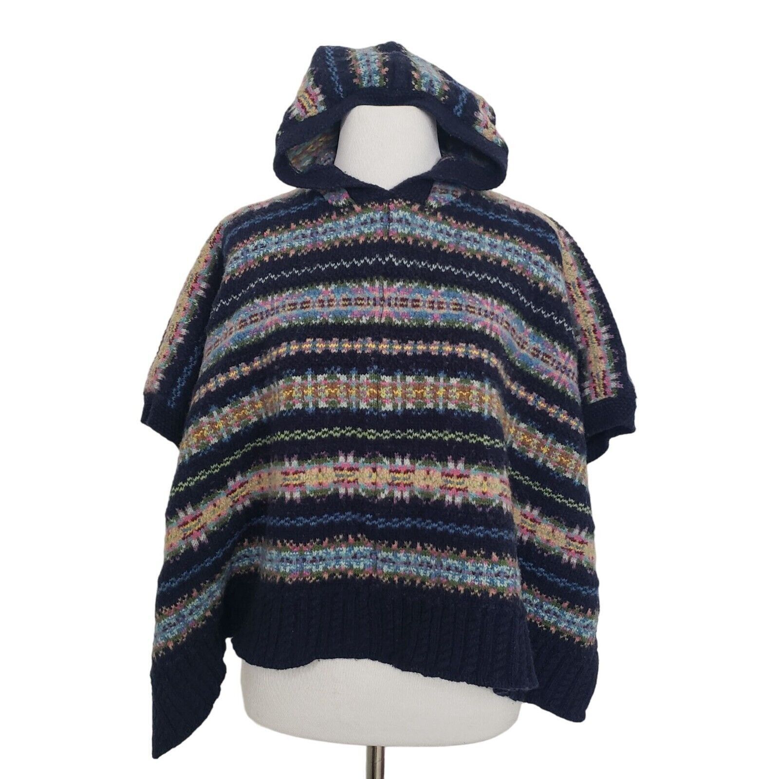 Polo Ralph Lauren Polo Ralph Lauren Fair Isle Hooded Poncho Womens Size S/M Size M / US 6-8 / IT 42-44 - 1 Thumbnail