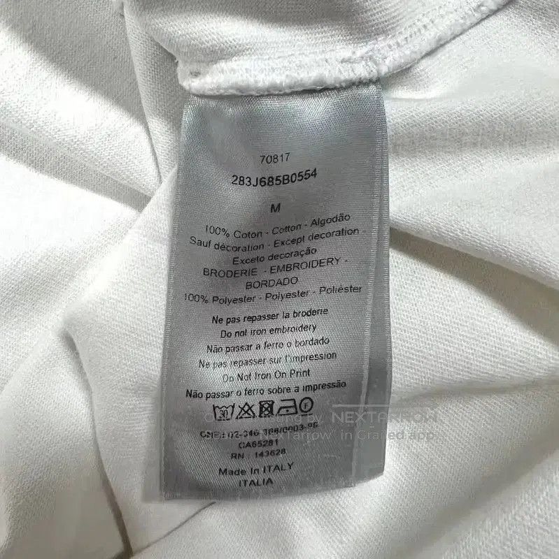 Dior Dior Men's White Cotton T-Shirt . Size US M / EU 48-50 / 2 - 4 Thumbnail