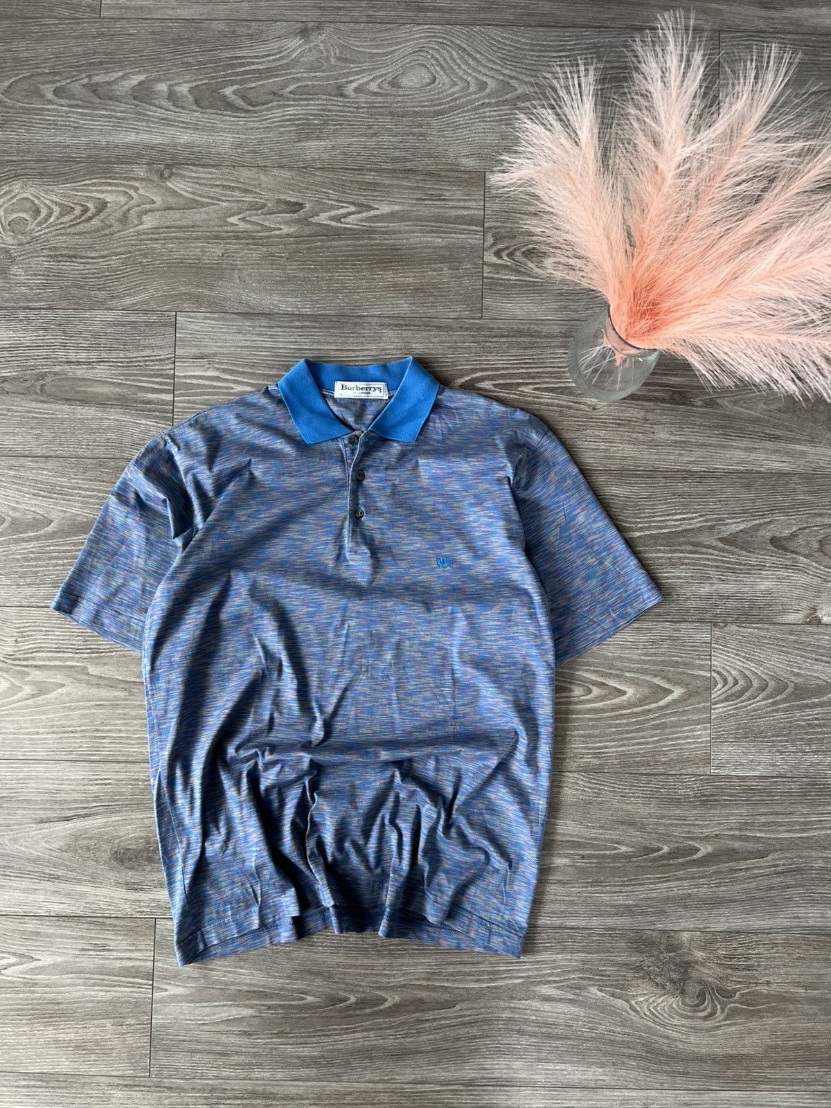 Burberry × Vintage Vintage Burberrys of London Straight Multicolour Polo Size US L / EU 52-54 / 3 - 2 Thumbnail