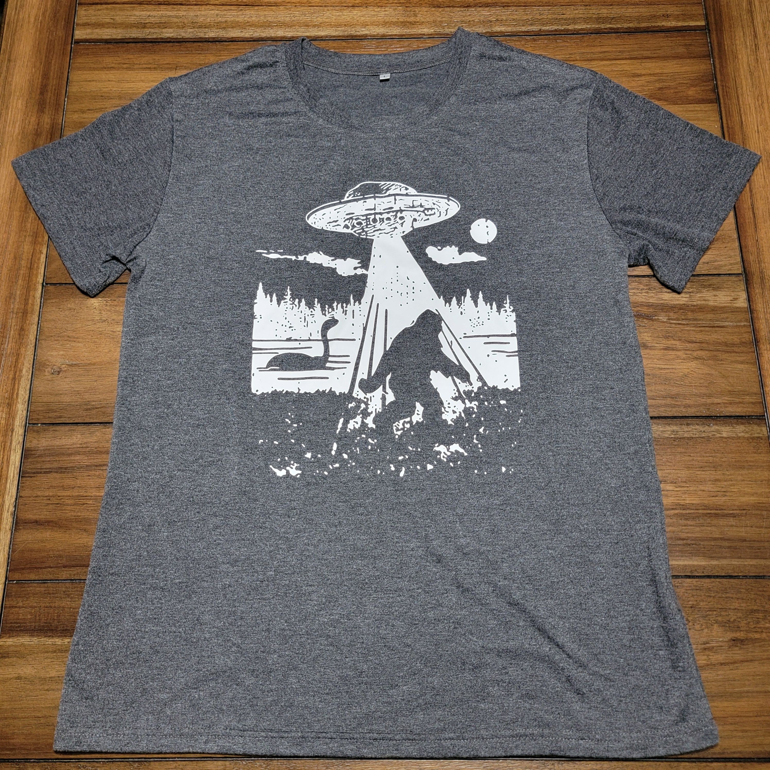 Other Bigfoot, UFO & Nessie SS Dark Grey Unisex Tee - Size Large Size US L / EU 52-54 / 3 - 1 Thumbnail