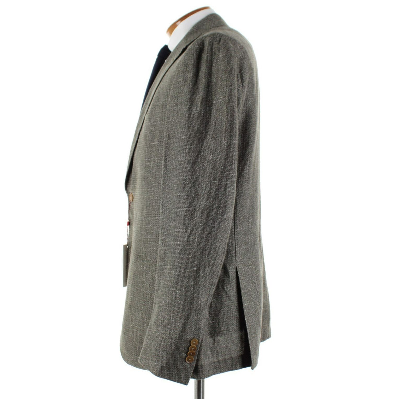 Luciano Barbera Luciano Barbera Sport Coat Size 44 US in Green Size 44R - 4 Thumbnail