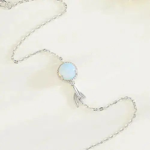 Other S925 Sterling Silver Moonstone Charm Bracelet for Women Size ONE SIZE - 3 Thumbnail