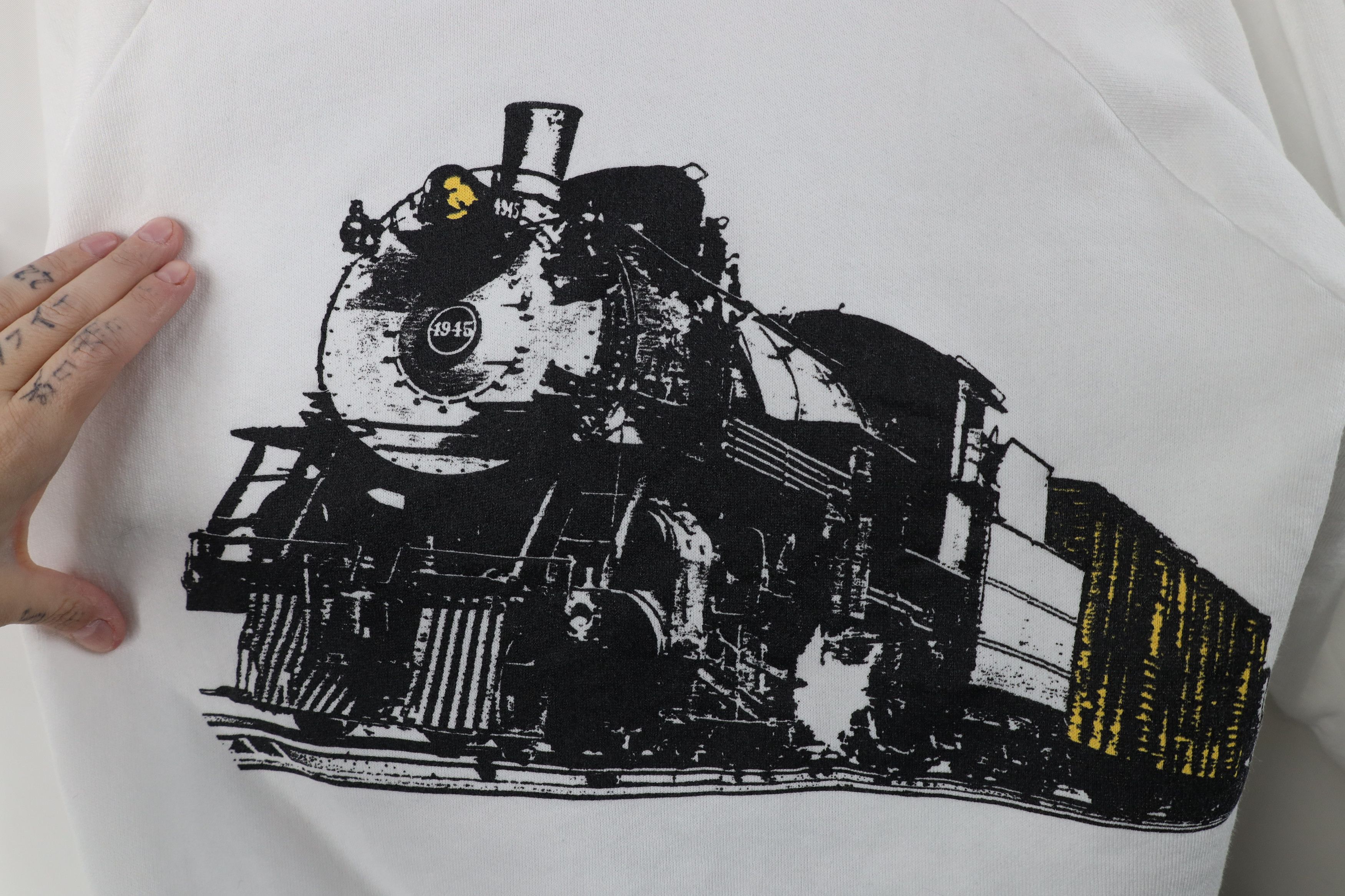 Vintage Vintage 90s Locomotive Train Crewneck Sweatshirt White USA Size US M / EU 48-50 / 2 - 4 Thumbnail