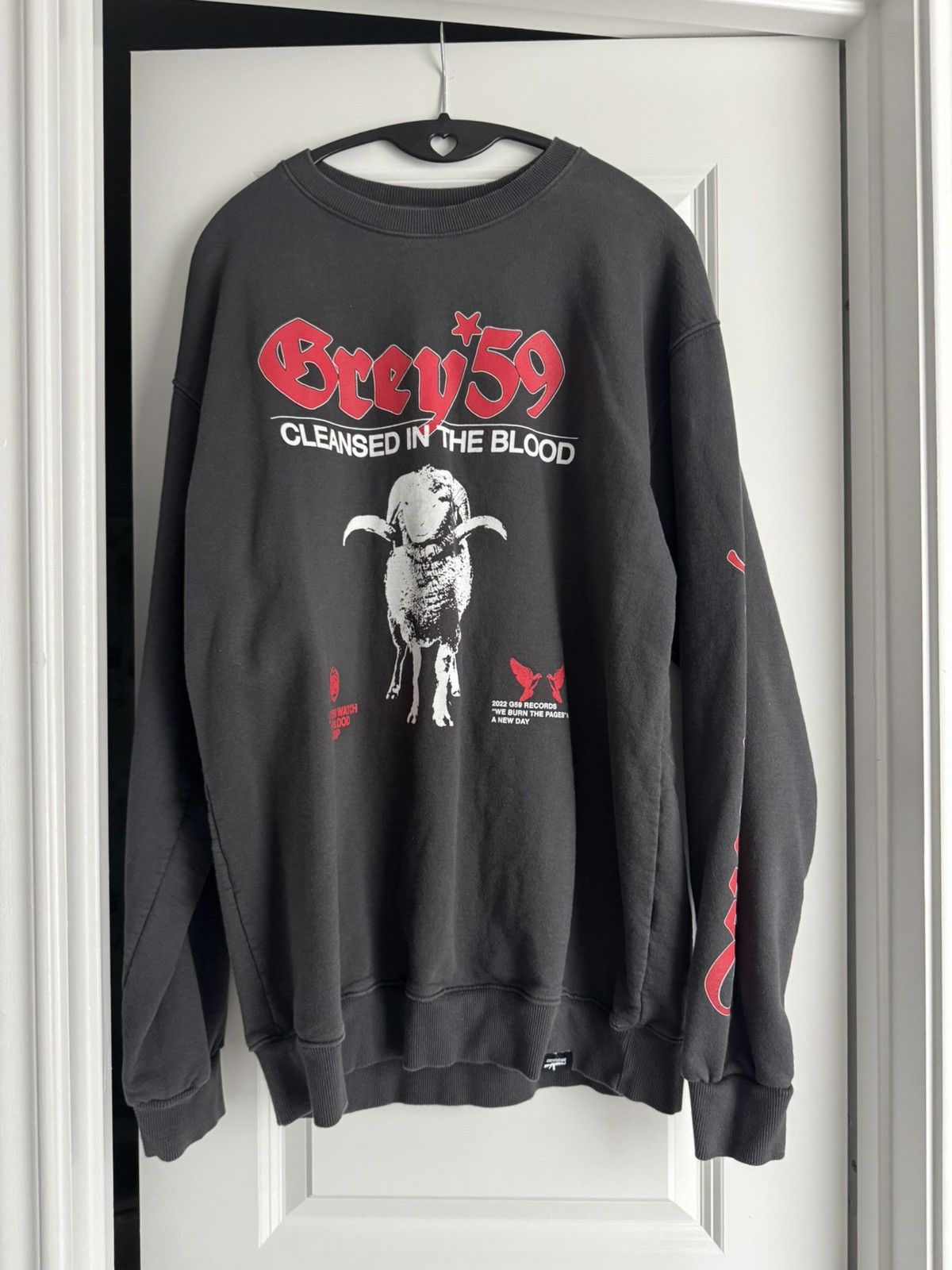G59 Records suicideboys G59 Cleansed in the blood CHARCOAL staff goat Size US XL / EU 56 / 4 - 5 Thumbnail