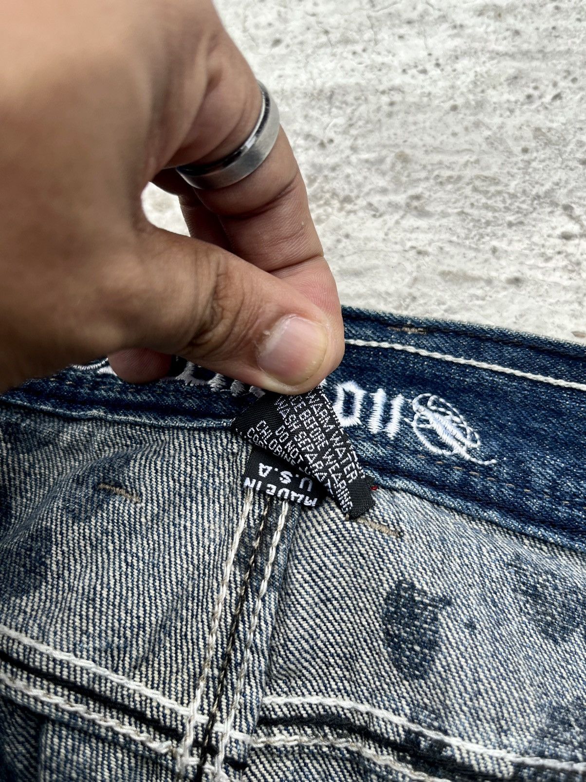 Affliction Vintage Y2K Affliction Denim Killers Embroidery Jeans Size US 32 / EU 48 - 9 Thumbnail