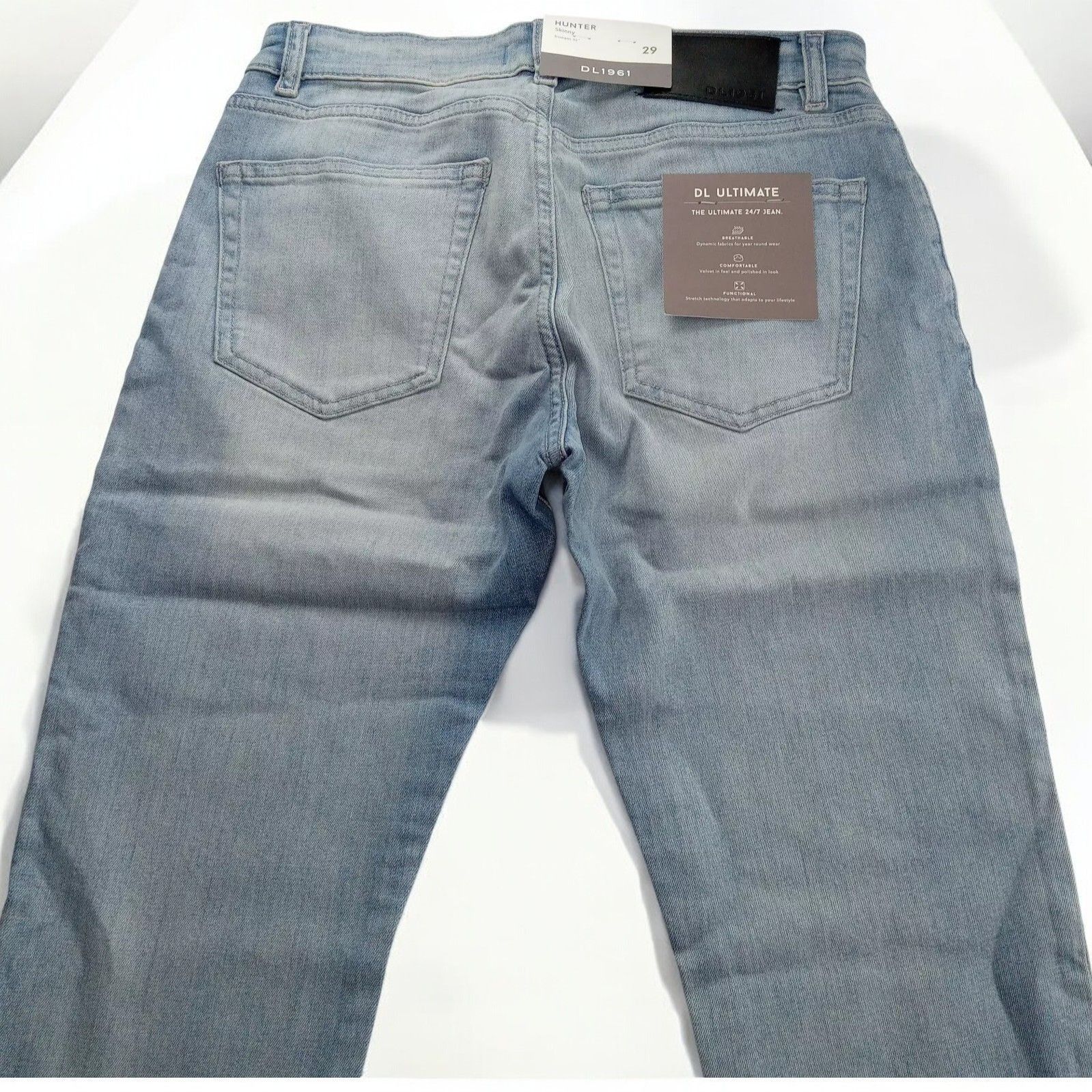 DL1961 DL1961 Mens Hunter Skinny Jeans Merriment Light Wash NEW 29 Size US 29 - 4 Thumbnail