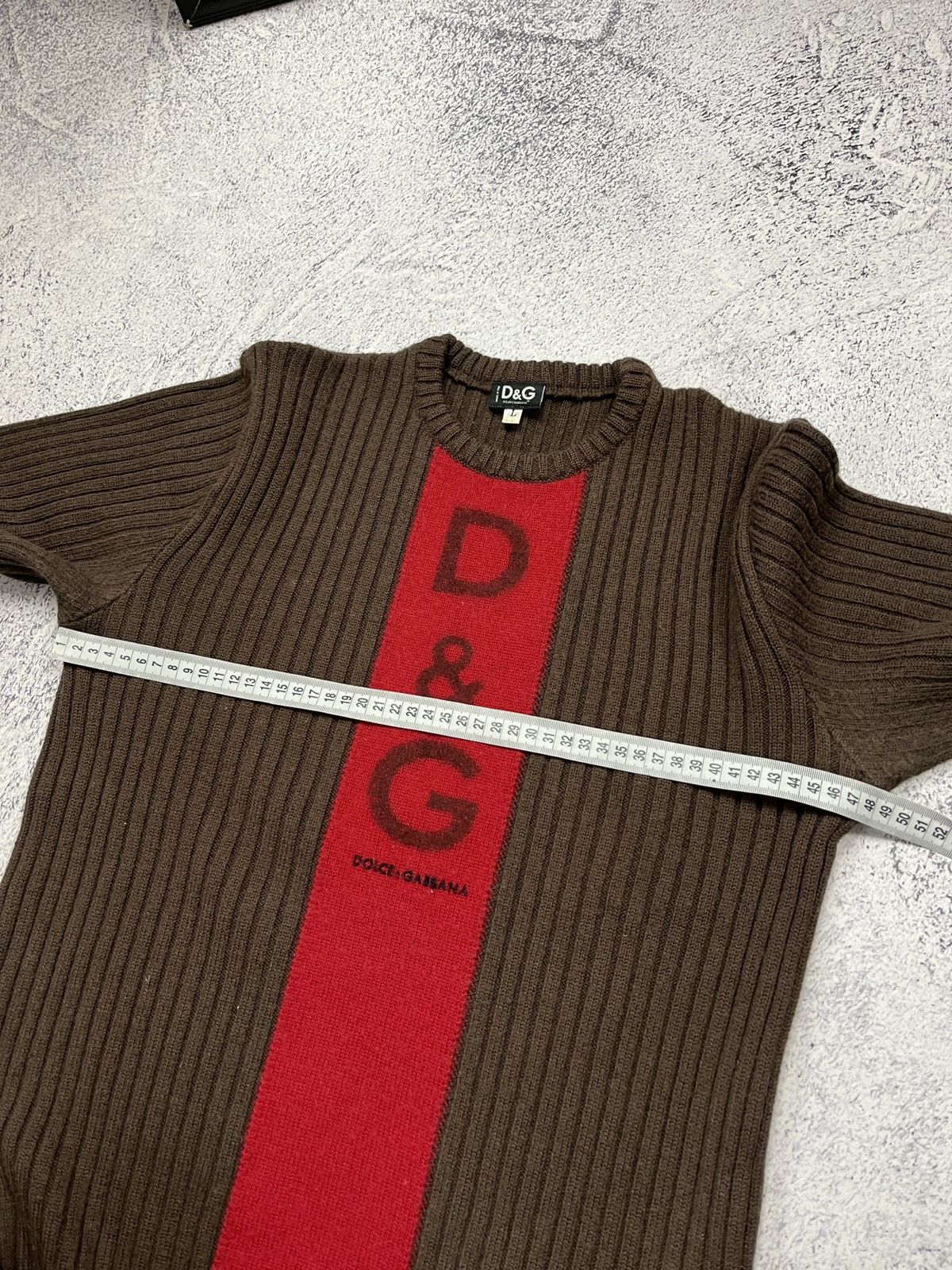 Dolce & Gabbana Vintage Y2K Dolce Gabbana Big Logo Avant Garde Knit Sweater Size US S / EU 44-46 / 1 - 13 Thumbnail
