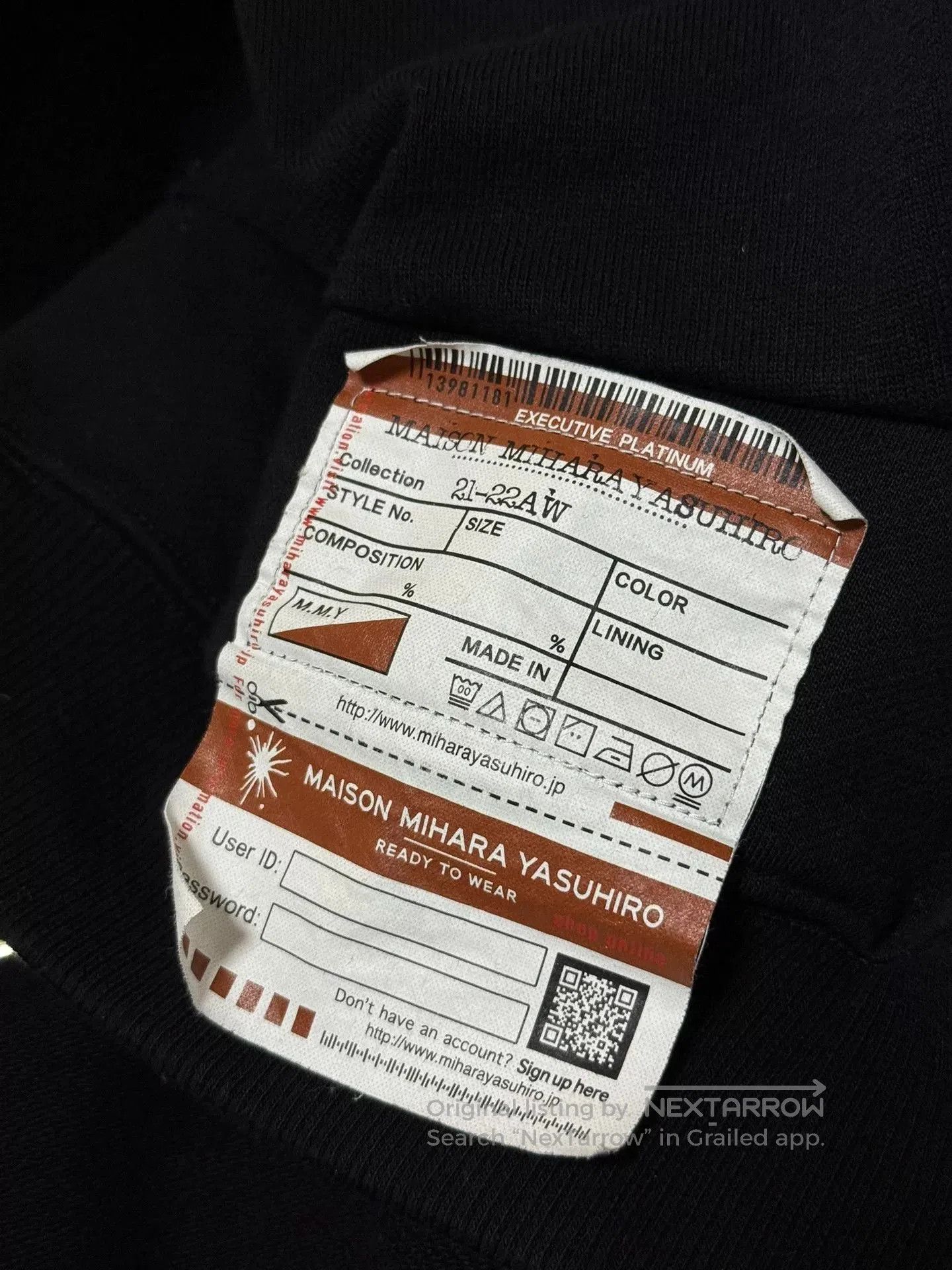 Maison MIHARA YASUHIRO Maison Mihara Yasuhiro Hoodie Sweater. Size US S / EU 44-46 / 1 - 4 Thumbnail